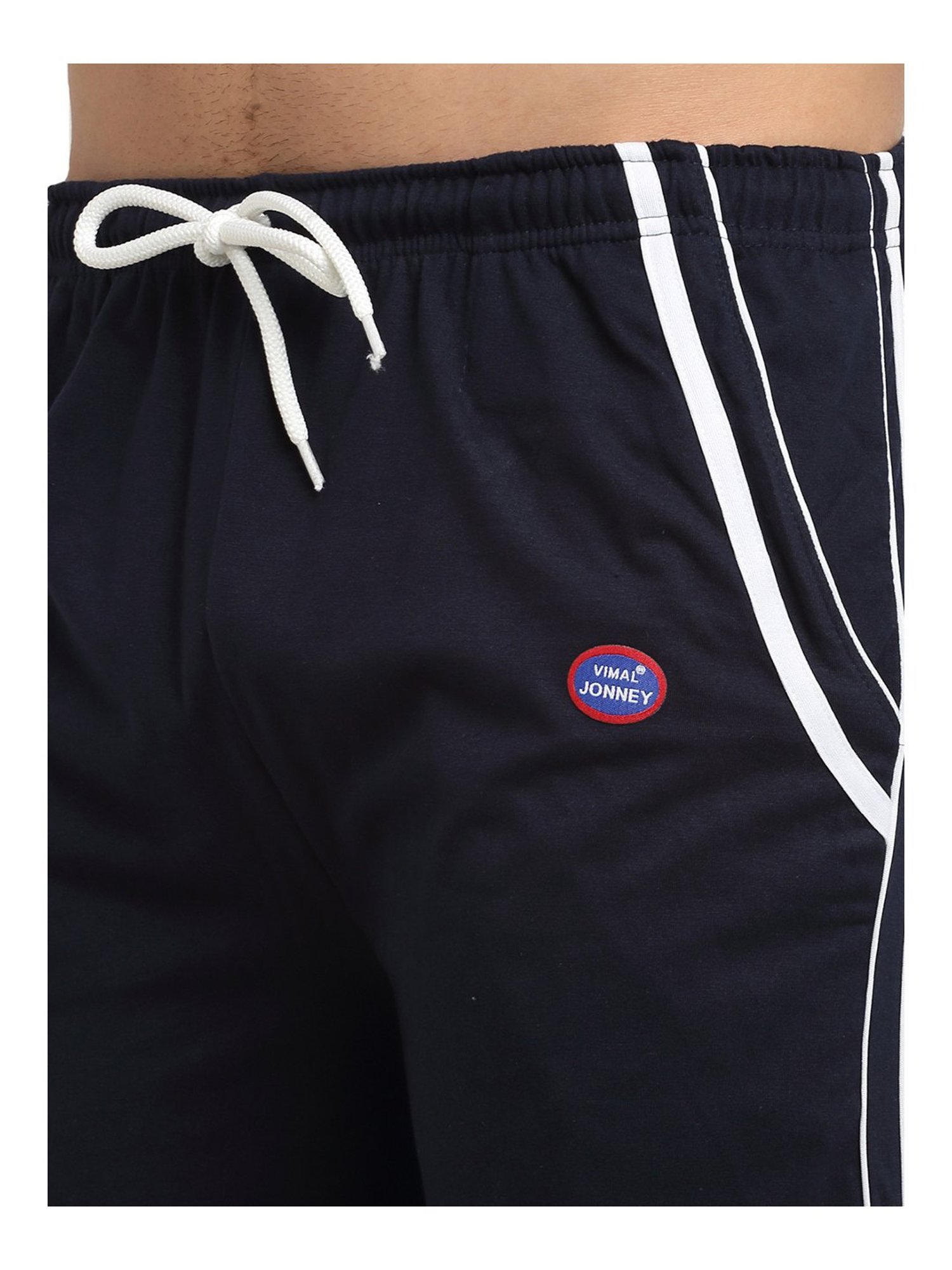 Crimsoune Club White Cotton Regular Fit Printed Lounge Shorts