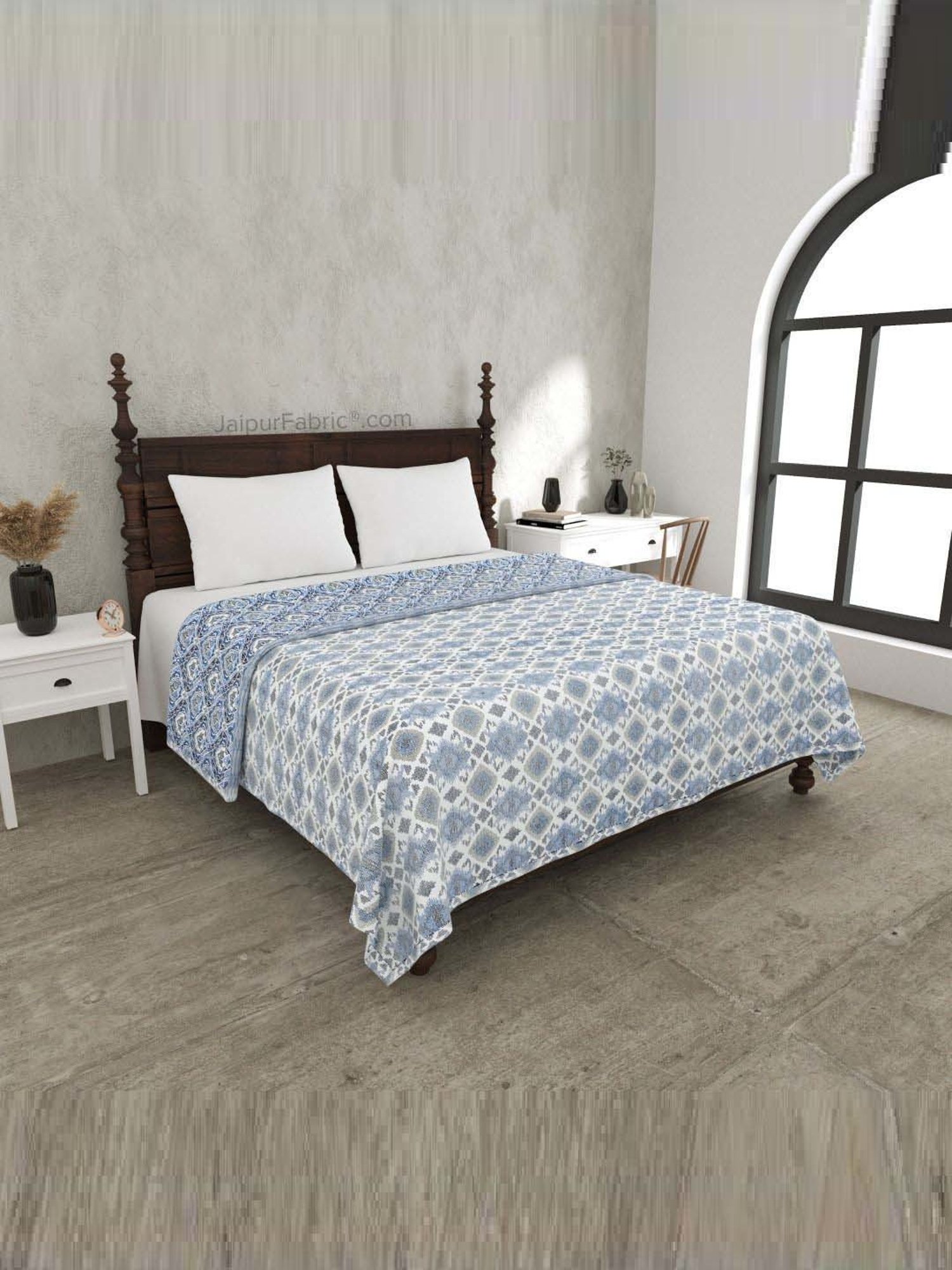 JaipurFabric Green Cotton 150 GSM Reversible Ac Dohar