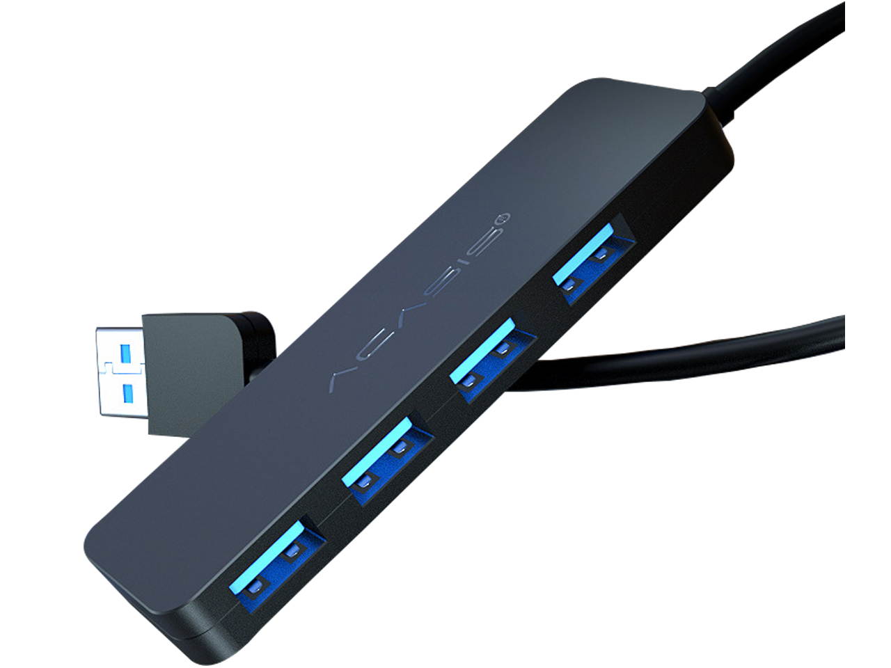 4 Port USB Hub,Type C USB 3.0 Hub,Premium Ultra Slim Laptop USB Spliter Plug and Play Hot Swapping Support, Compatible with Macbook,thinkpad,Windows Desktop PC and other Laptop Computer