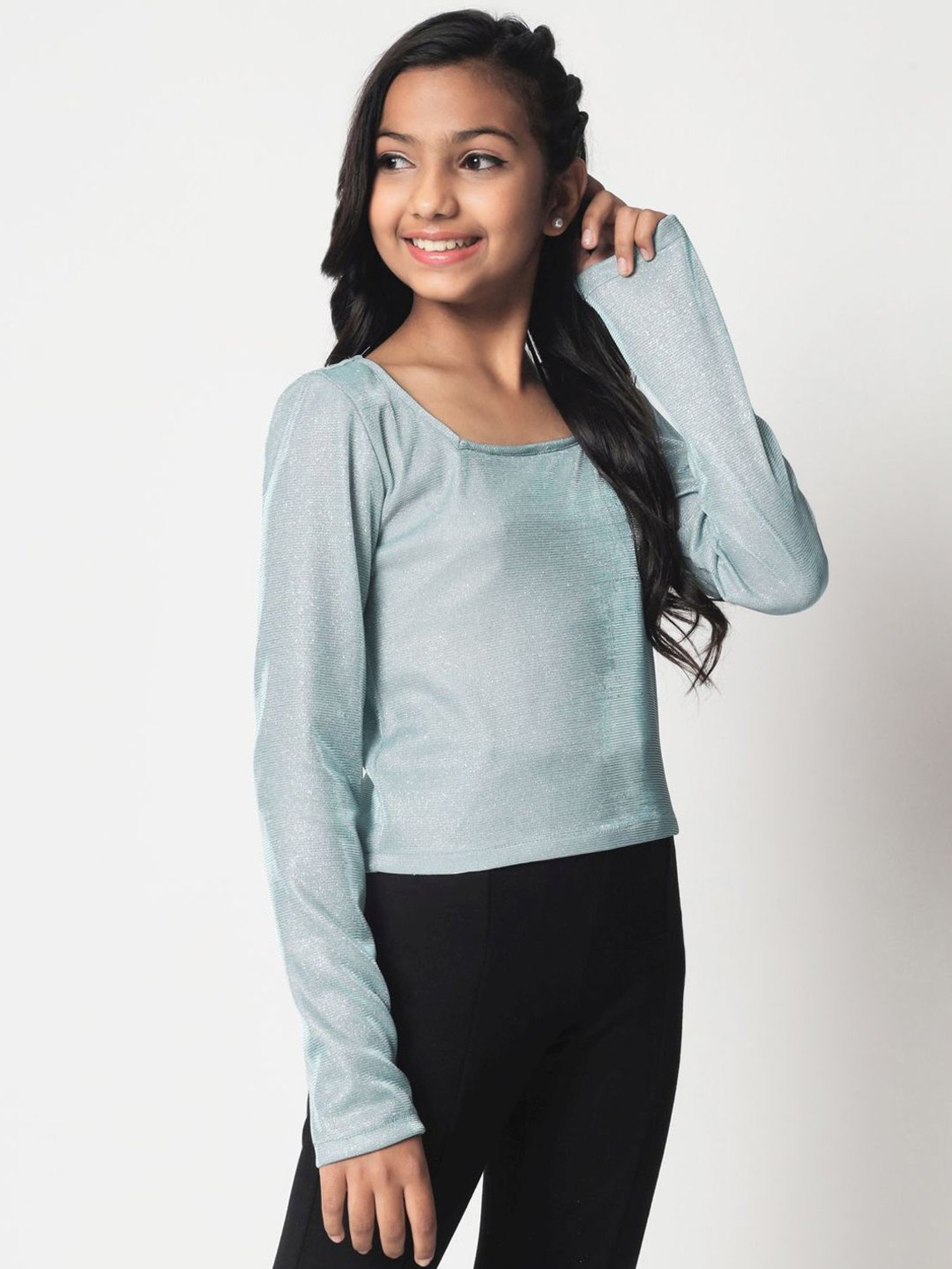 Cutecumber Kids Plum Lace Top