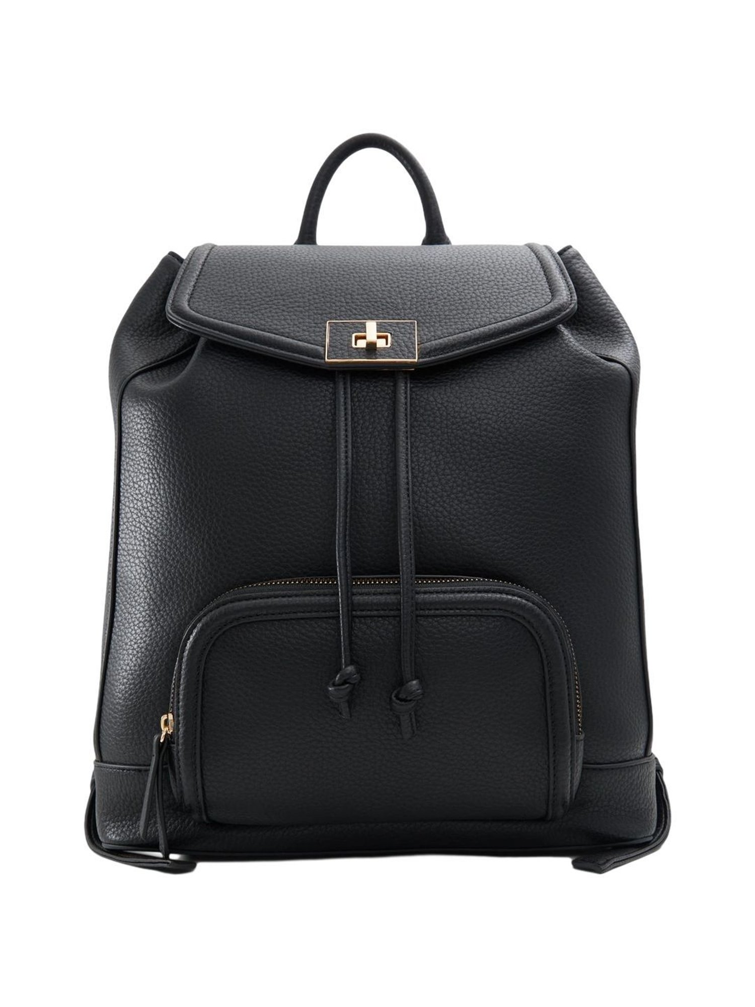 Call It Spring Black PU Large Backpack