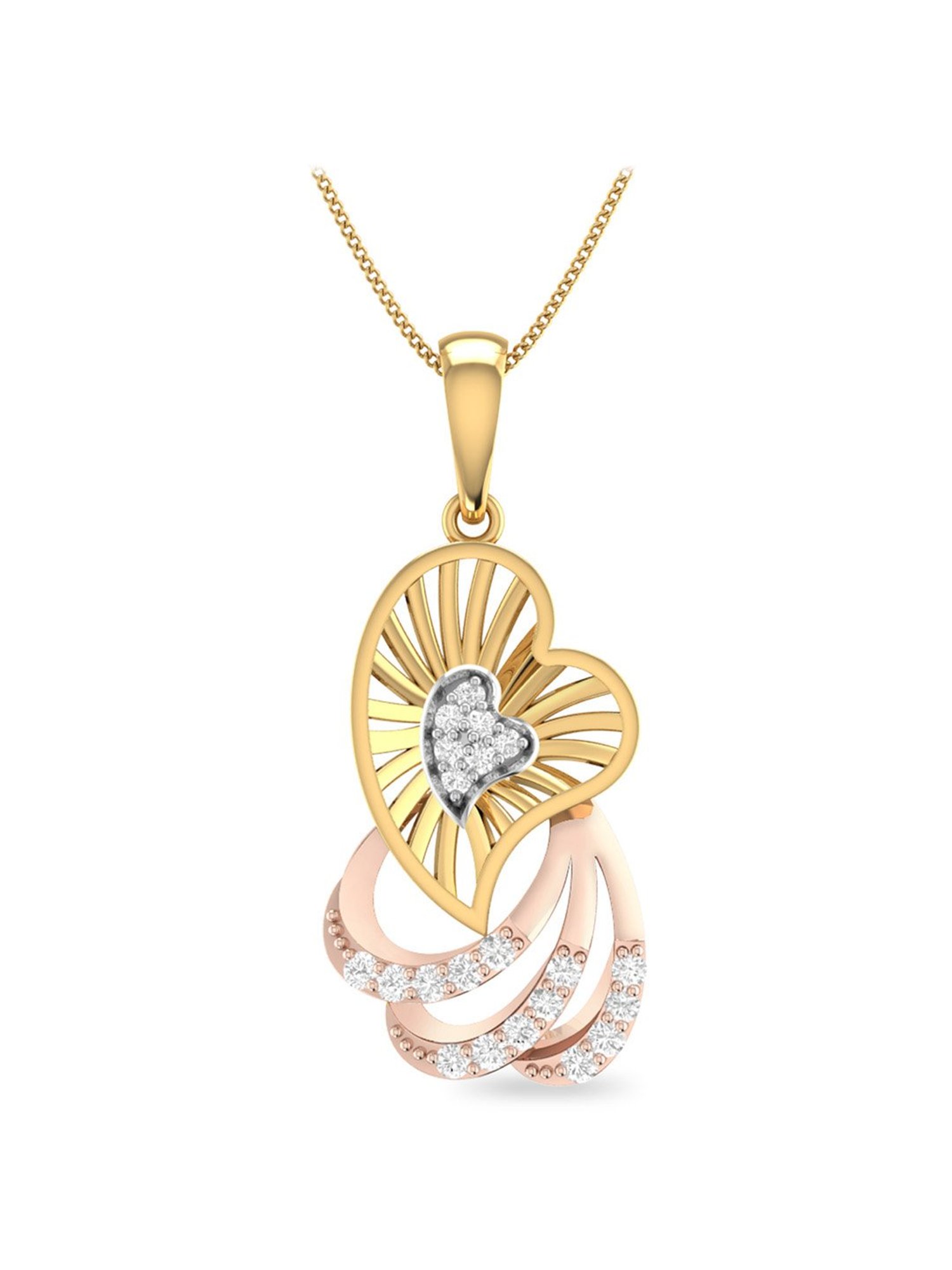 PC Jeweller Dalan 18k Gold Pendant without Chain for Women