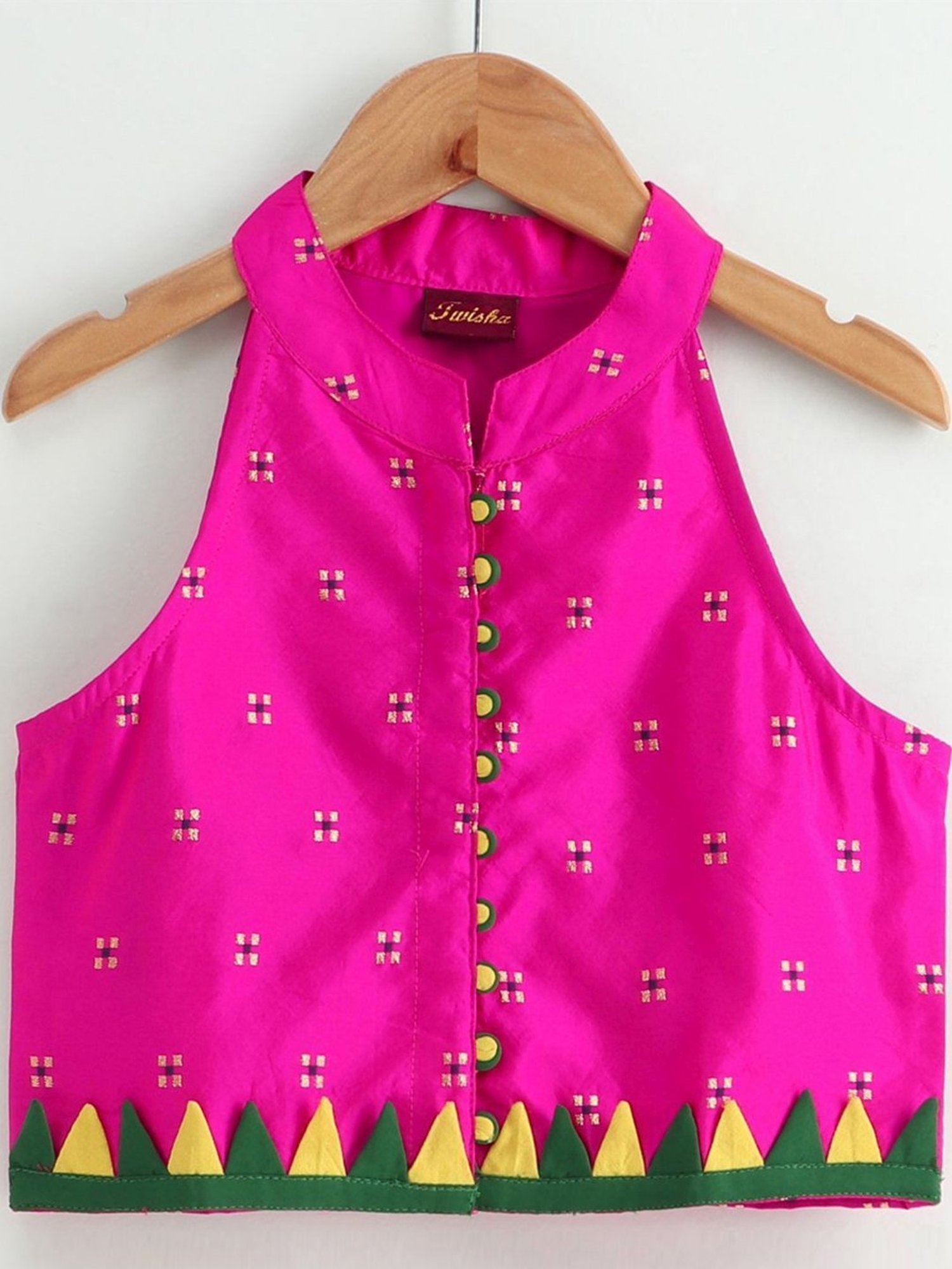 TWISHA Kids Fuchsia Pink Printed Top Set
