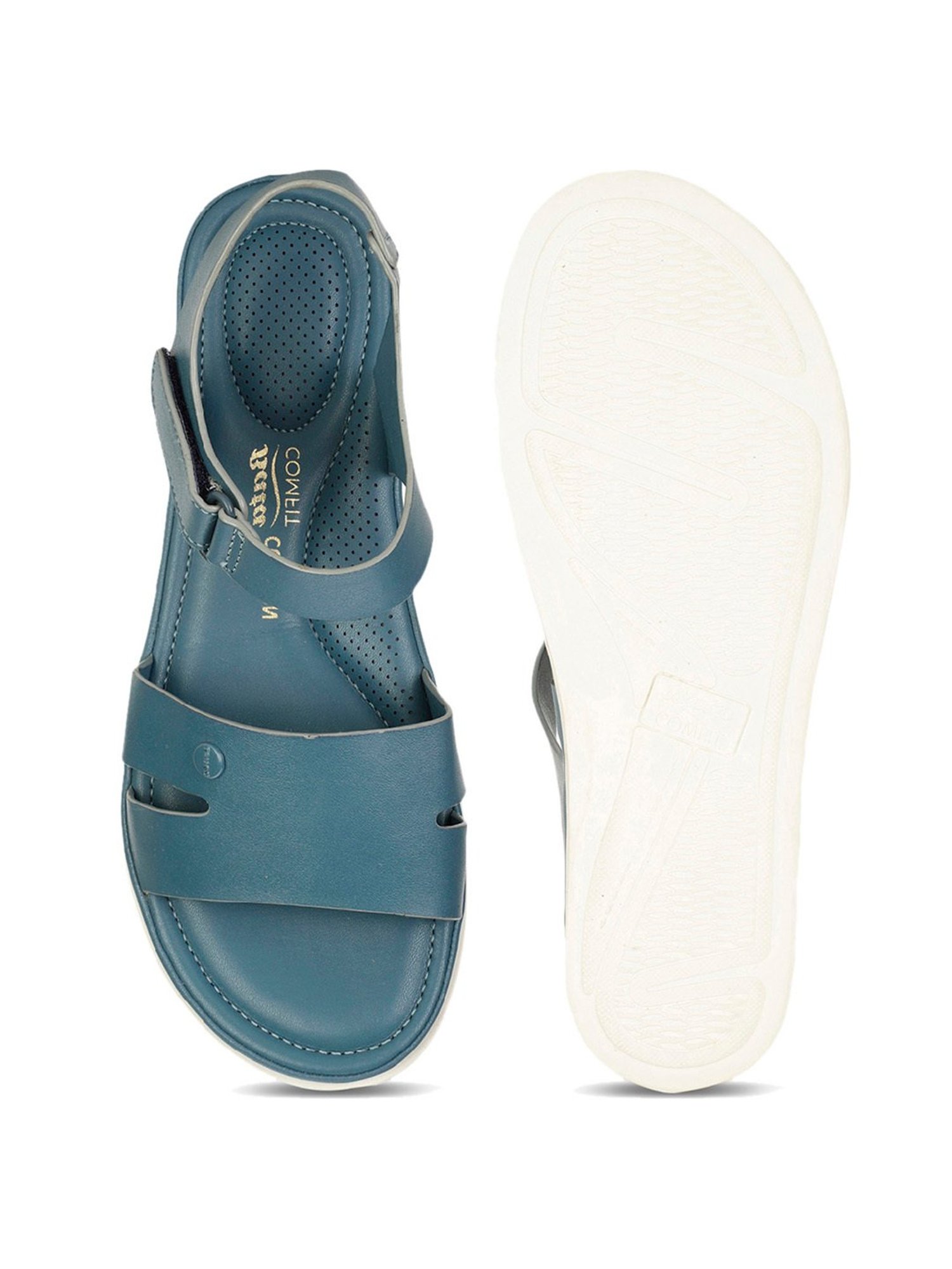 Bata Women's AMY Blue Ankle Strap Sandals