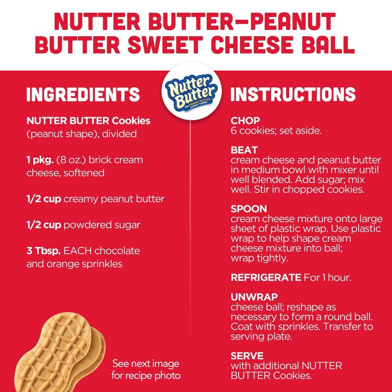 Nutter Butter Peanut Butter Sandwich Cookies - Family Size - 16oz