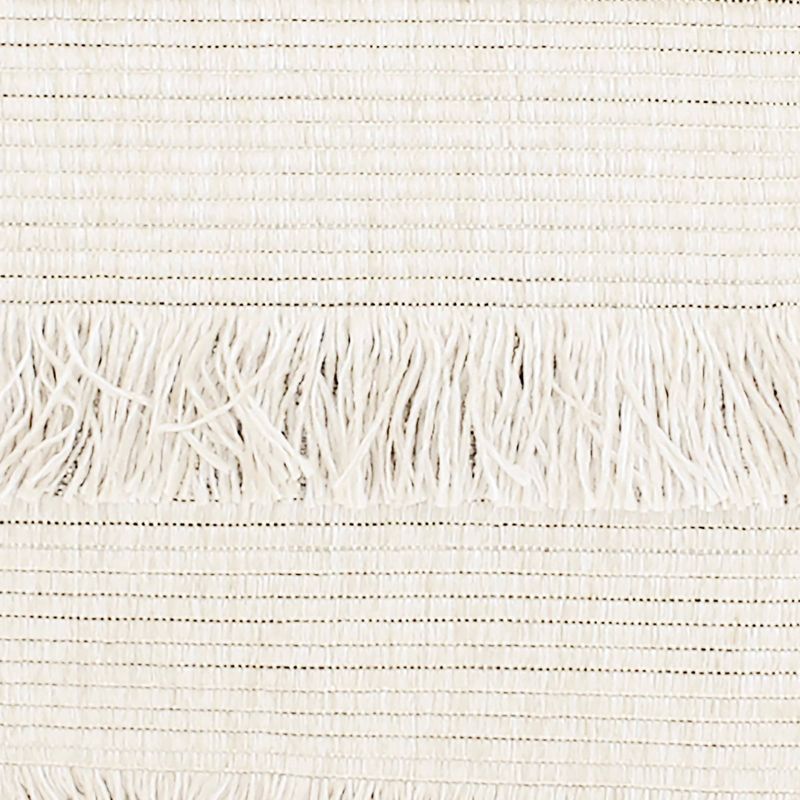 12"x20" Hillie Fringe Throw Pillow Egret Bronze - Décor Therapy