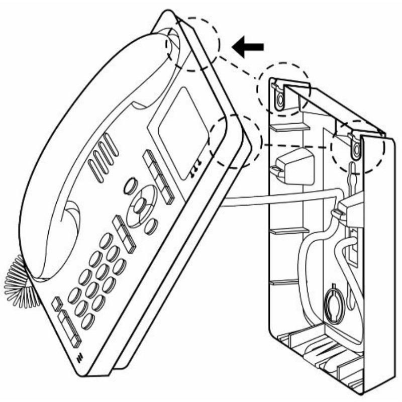 Avaya Phone Wall Mount Kit For 9508, 9504, 9608, 9611, and 9620 Phones
