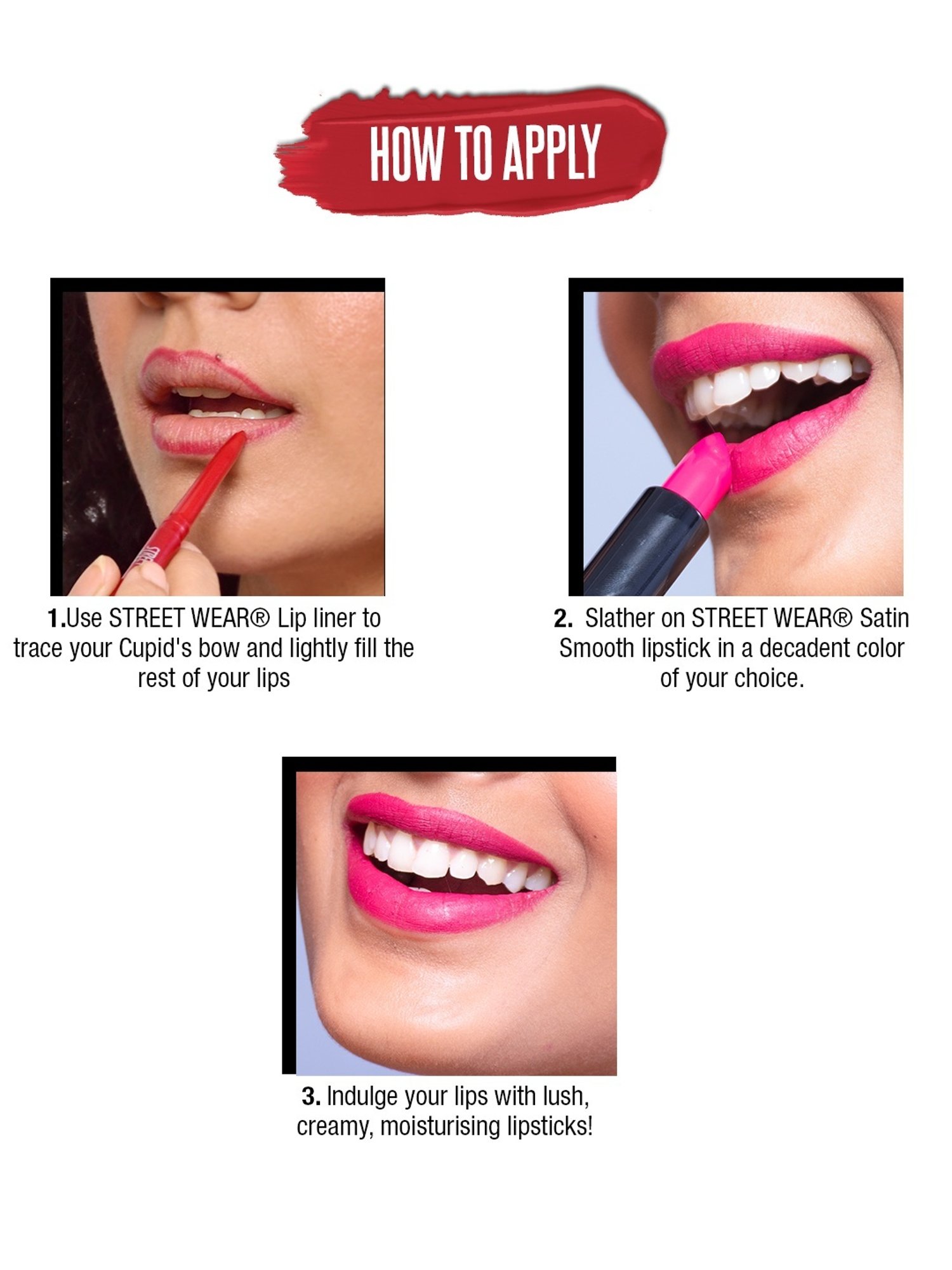 Street Wear Satin Smooth Lipstick Dusky Pink - 4.2 gm