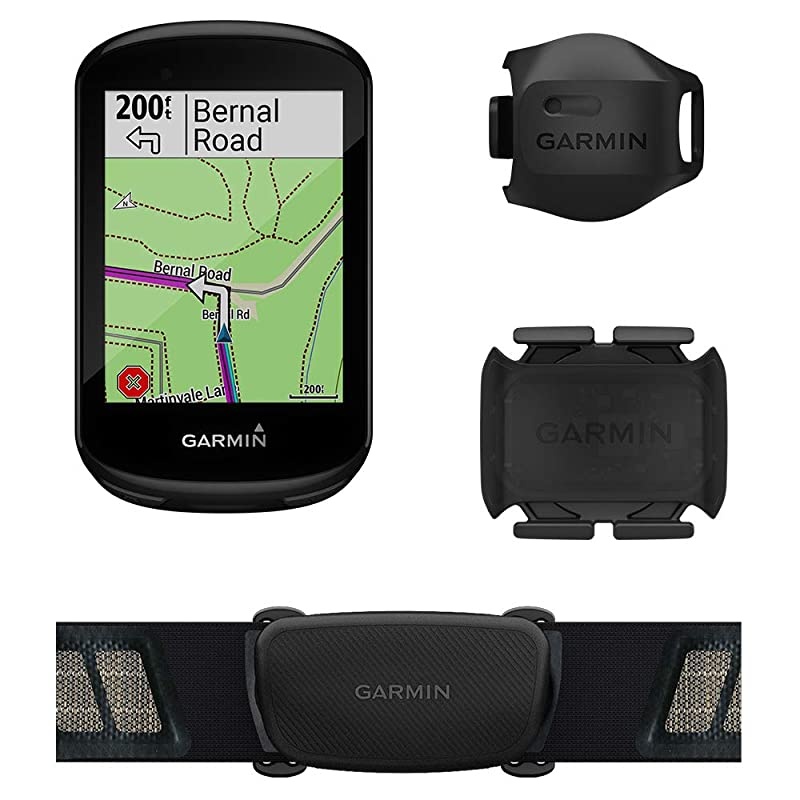 Edge 830 Cycle GPS Bundle | +Chest Strap HRM, Bluetooth Speed/Cadence Sensors, Silicone Case & Tempered Glass Screen Protectors (x2) | Touchscreen, Mapping | Bike Computer (Black + Sensors)