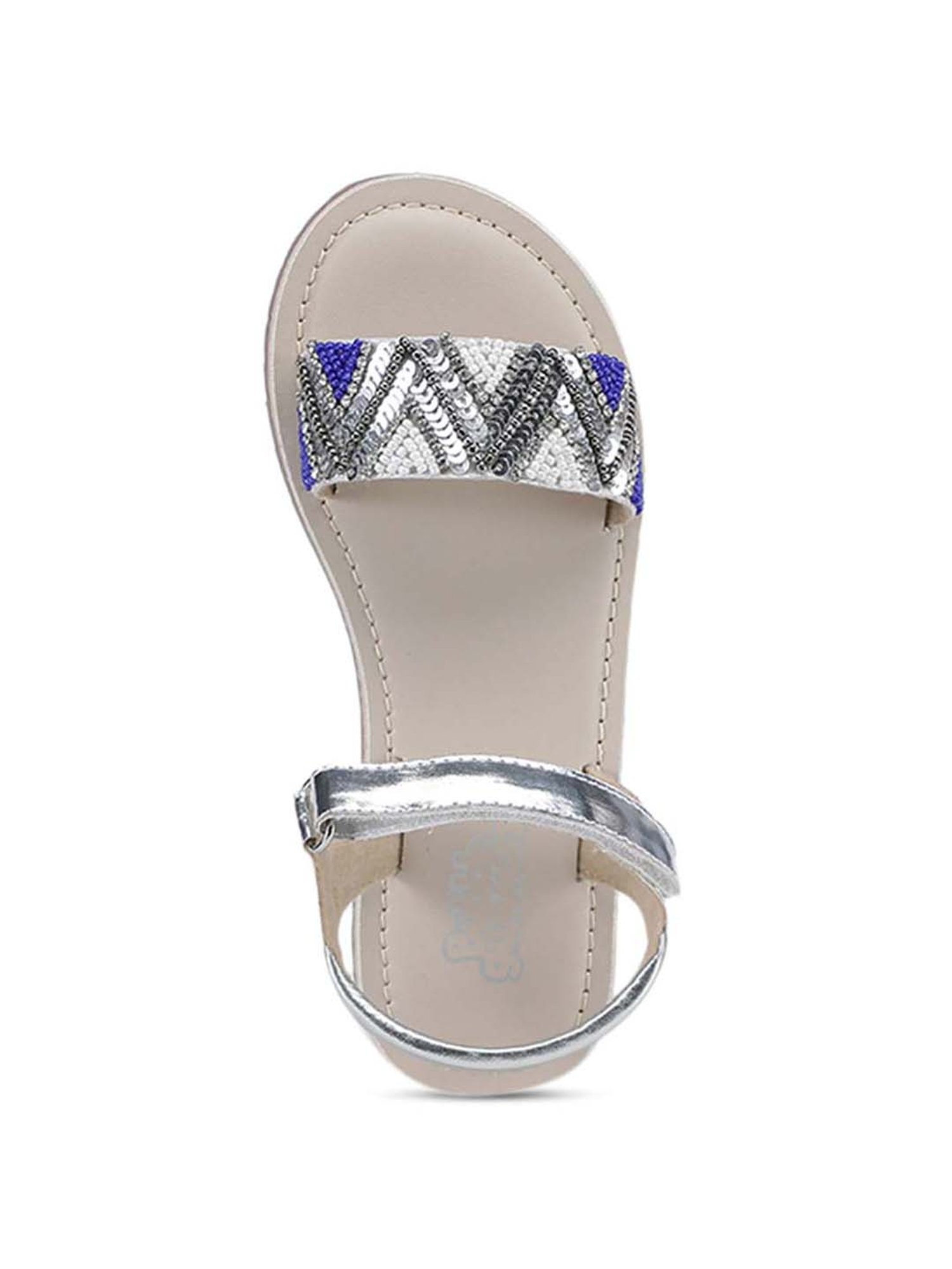 Bubblegummers by Bata Kids Silver Ankle Strap Sandals
