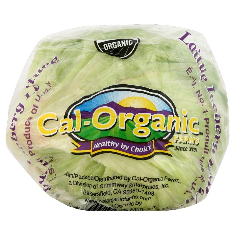 Organic Iceberg Lettuce - Each