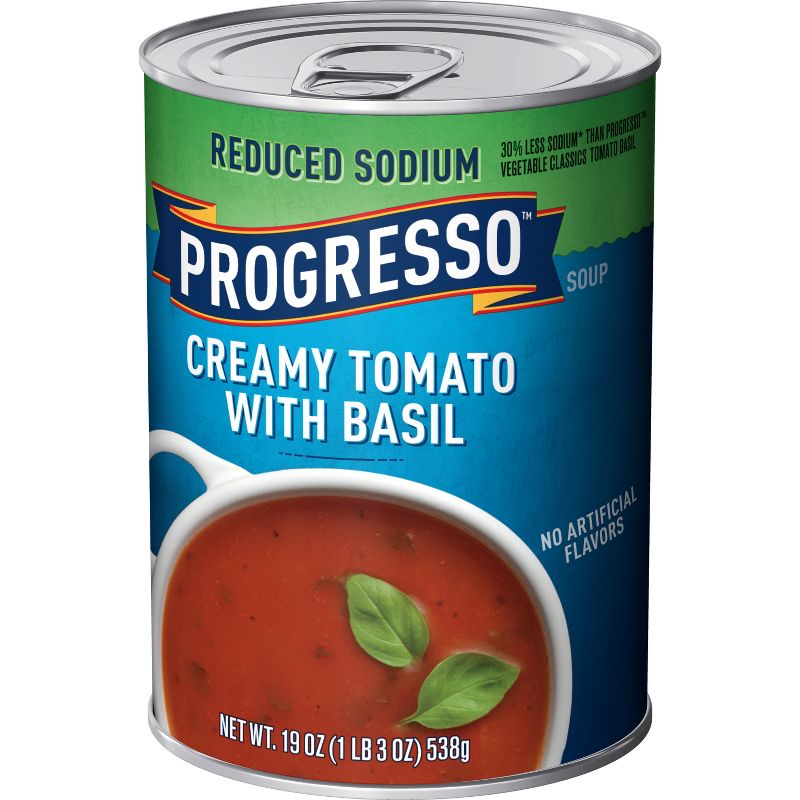 Progresso High Fiber Creamy Tomato Basil Soup 19oz