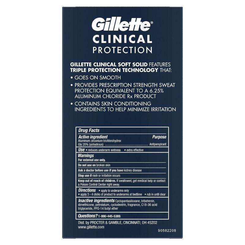 Gillette Clinical Soft Solid Ultimate Fresh Antiperspirant & Deodorant - 2.6oz