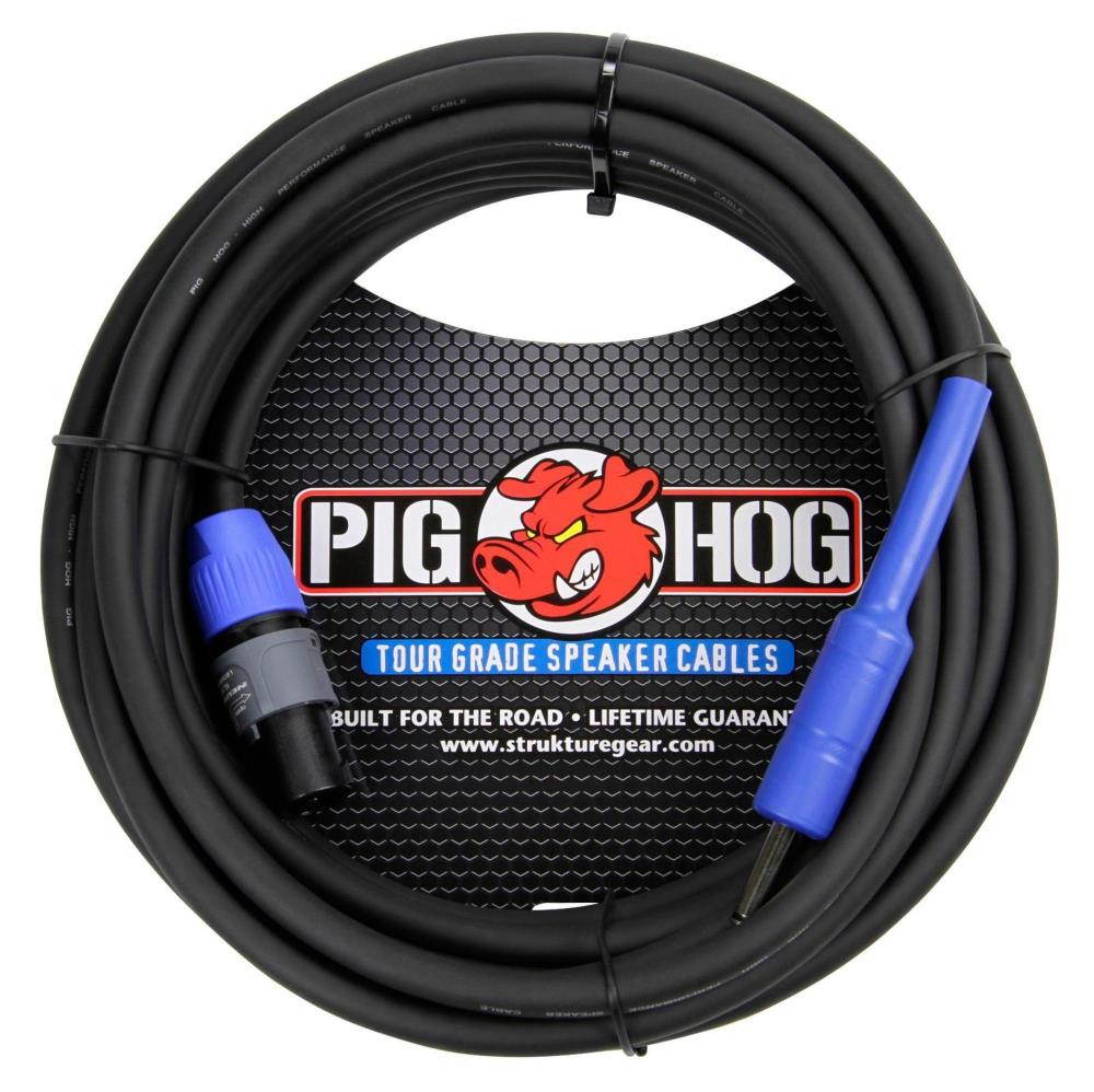 Pig Hog 50' Speakon to 1/4" 14 Gauge Speaker Cable #PHSC50S14