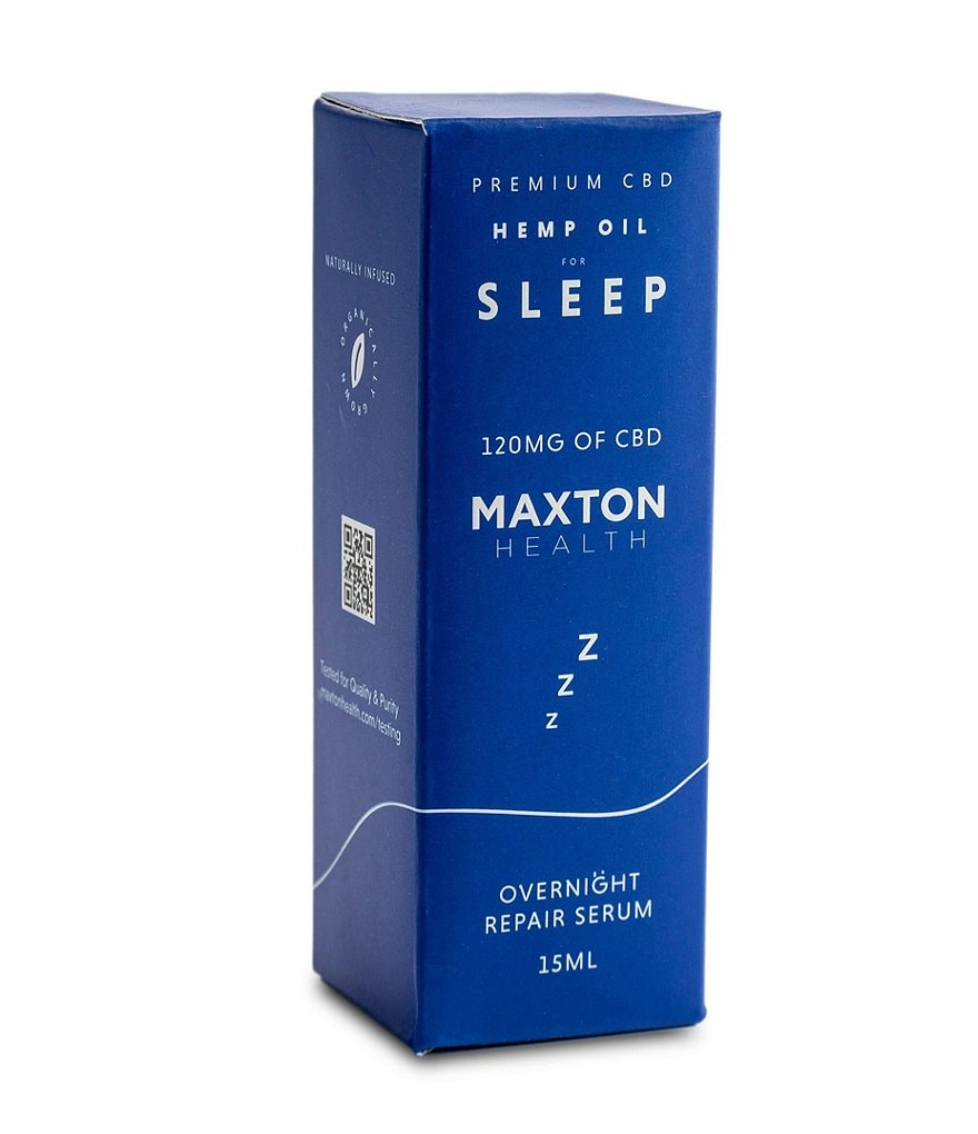Maxton Health Premium CBD Hemp Oil for Sleep Overnight Repair Serum