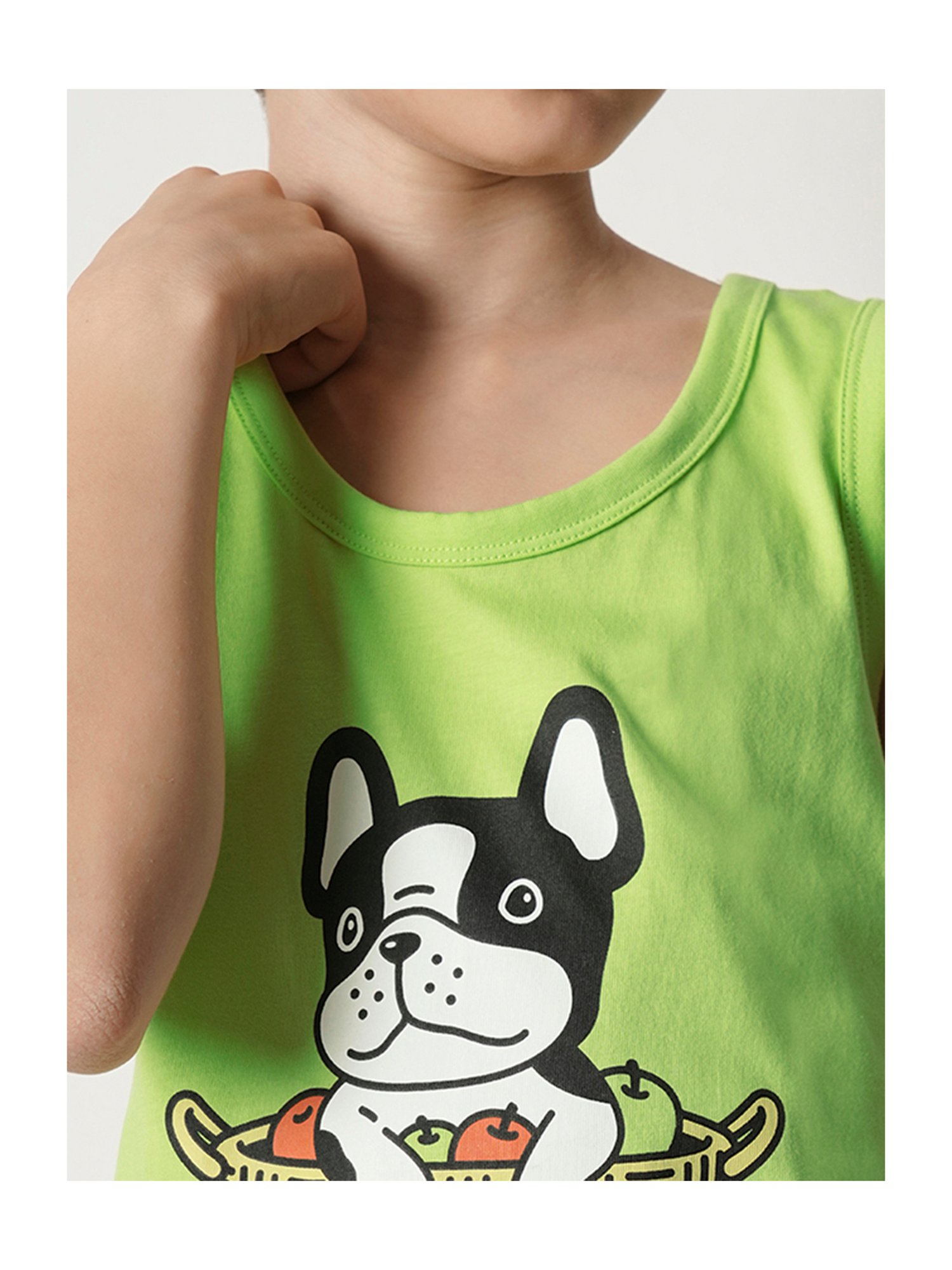 Jack & Jones Junior Green Printed T-Shirt