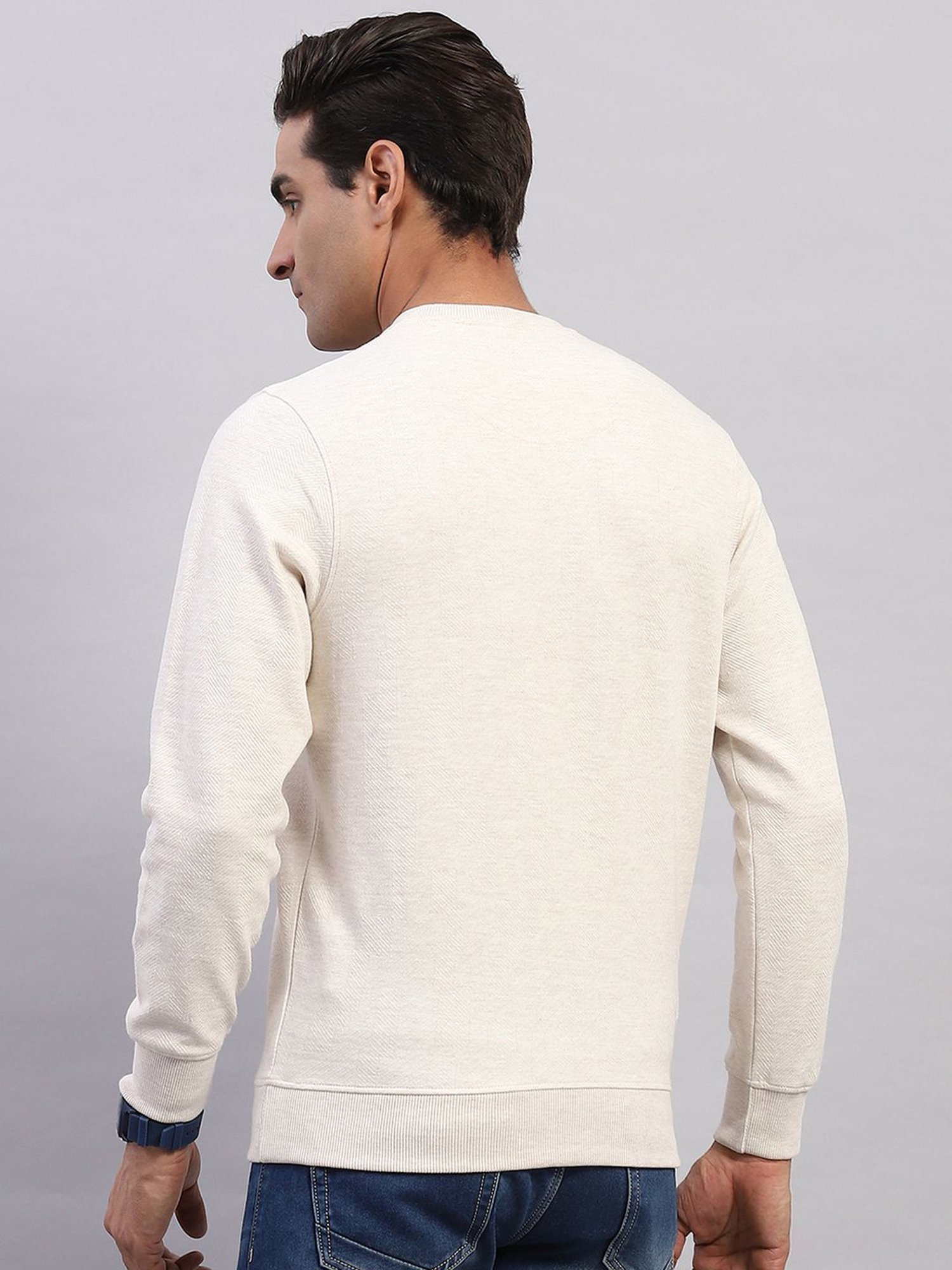 Monte Carlo Beige Regular Fit Printed T-Shirt