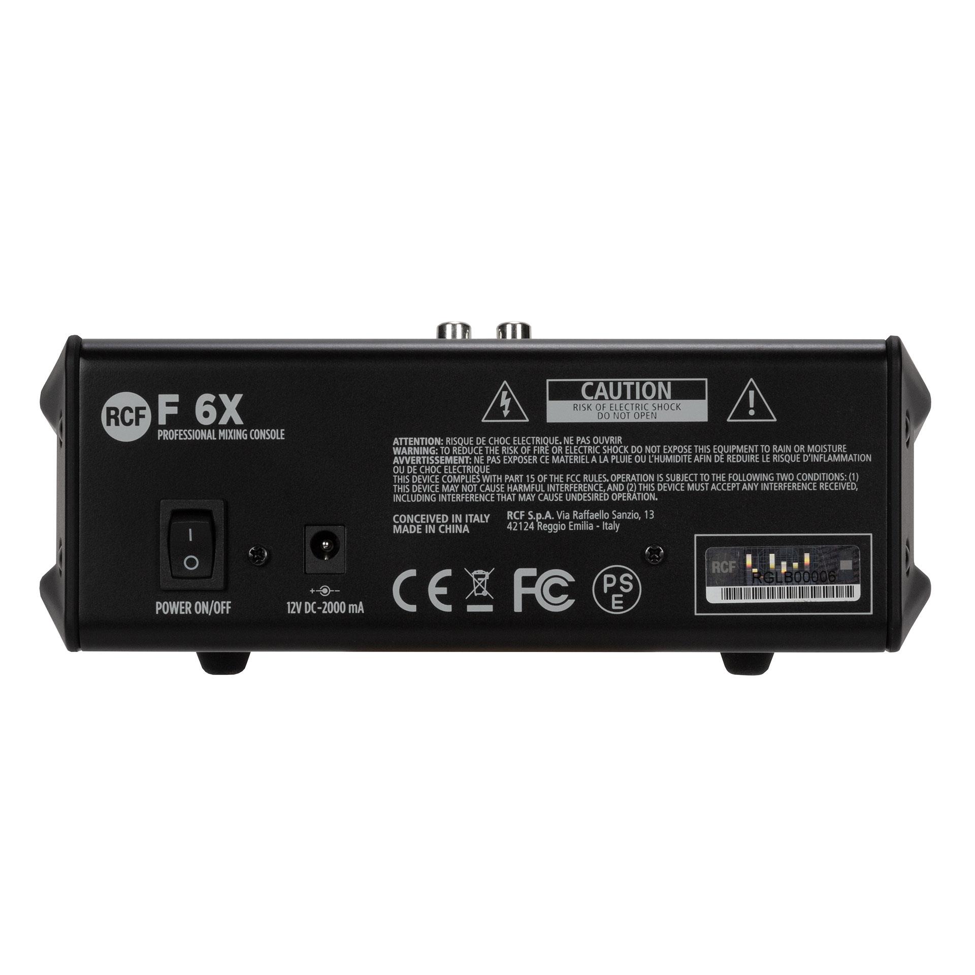 6 Channel Mixer w/ FX By RCF