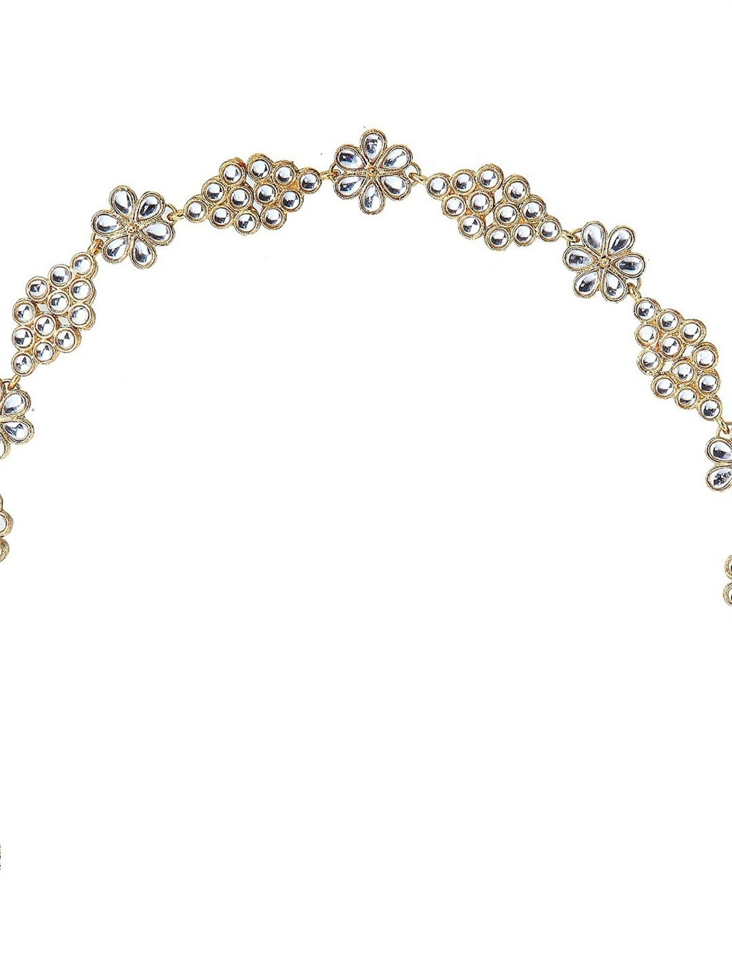 Oomph Gold Pearls & Kundan Ethnic Matha Patti