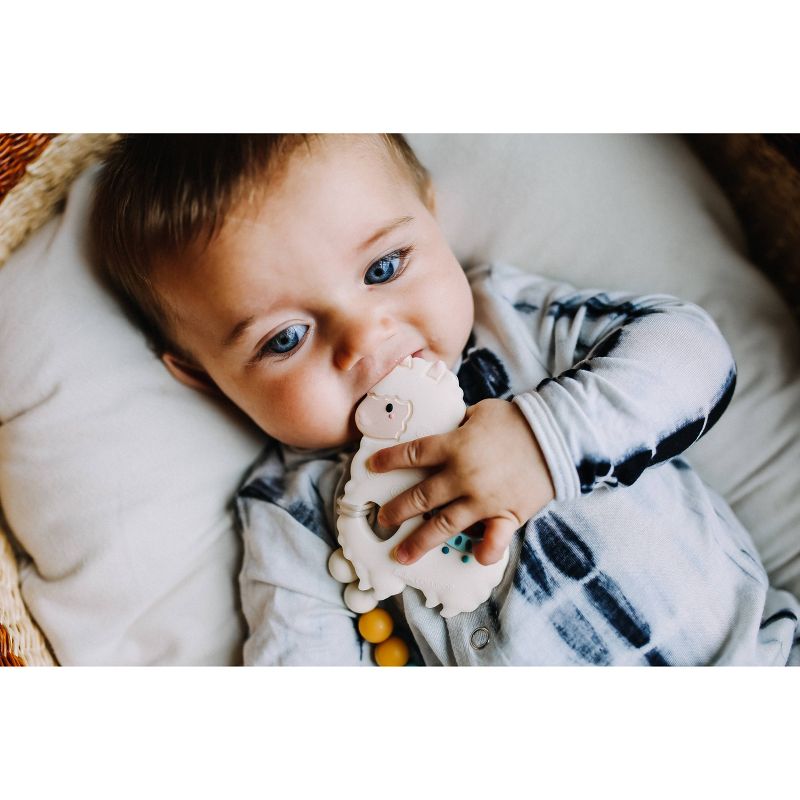 Loulou Lollipop Silicone Teether with Clip - Llama