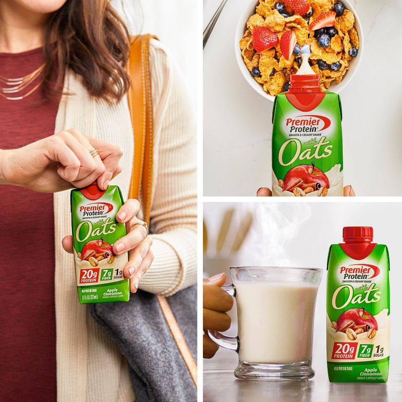 Premier Protein Nutritional Shake - Oats, Apple & Cinnamon - 4pk/44 fl oz