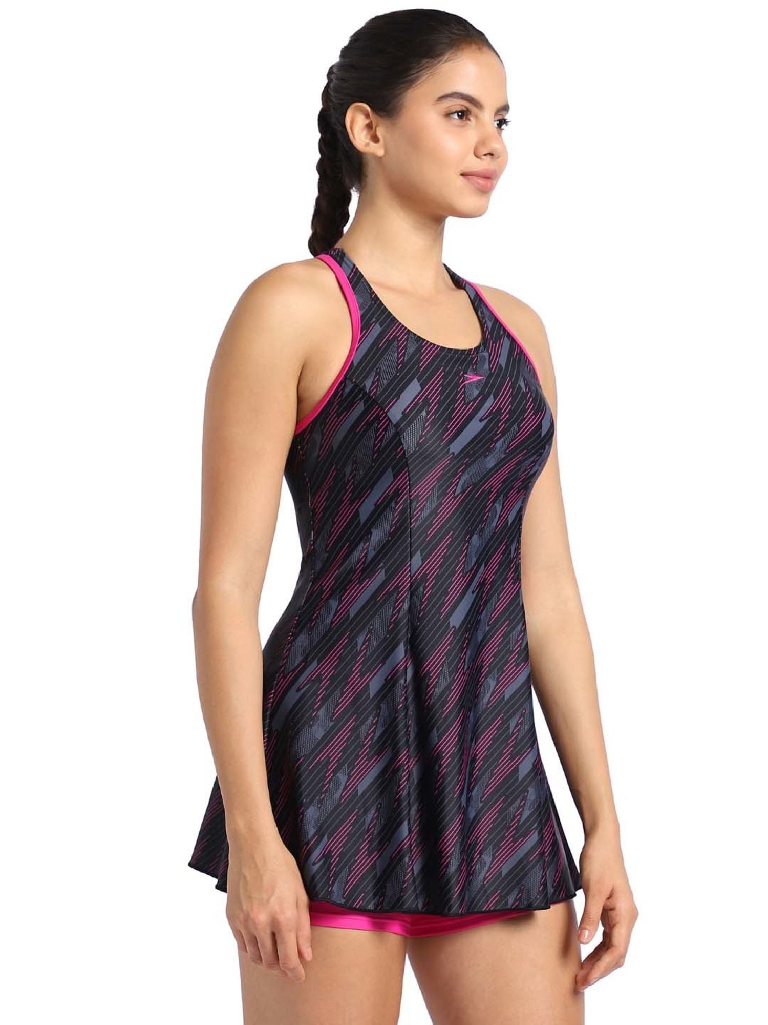 Speedo Black Printed Swimwear