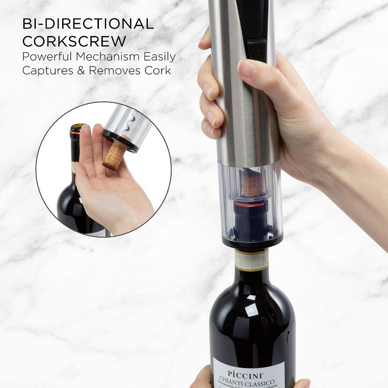 Ivation All-IN-ONE 6 Piece Stainless Steel Piece Wine Gift Set