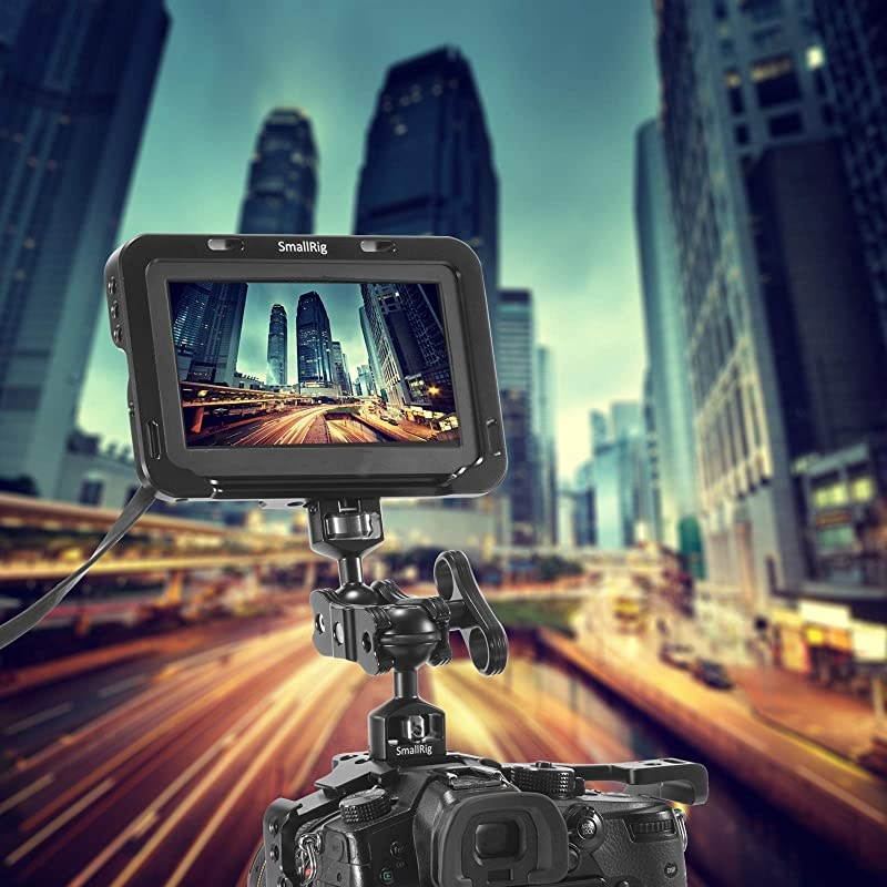 Articulating Magic Arm with Double Ballheads (1/4" Screw) Monitor Mount for Field Monitor, Lights, Audio Recorders - 2070