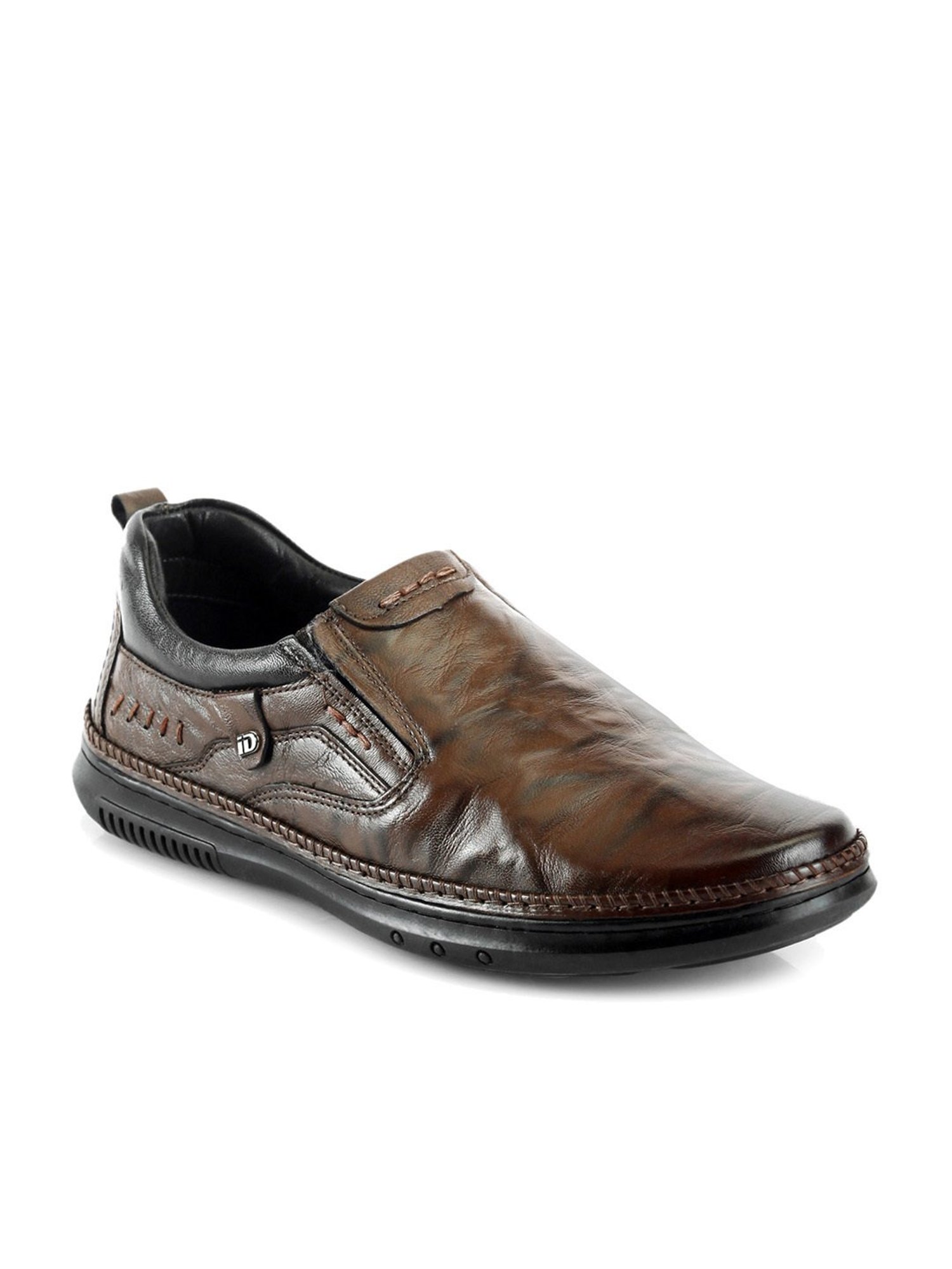 ID Men's Brown Casual Loafers