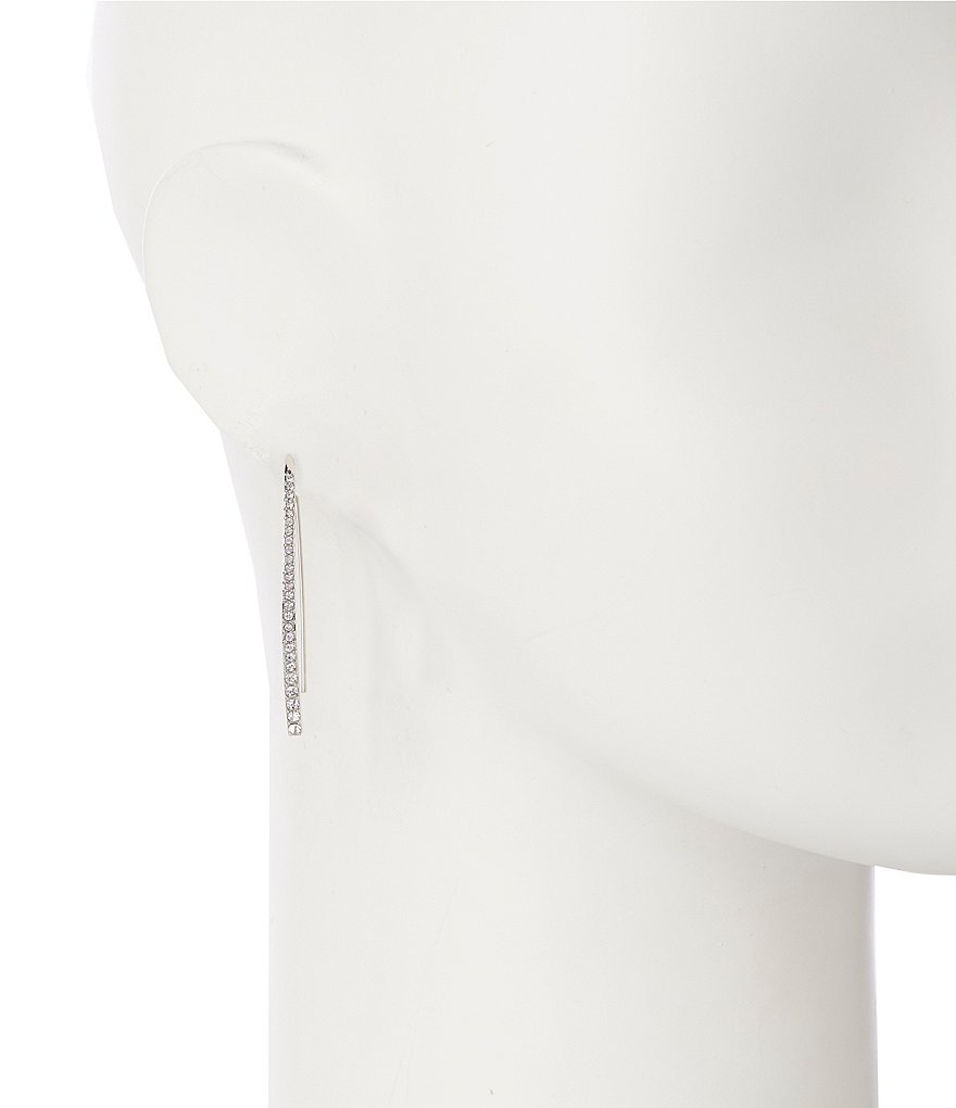 Givenchy Crystal Pave Bar Threader Earrings