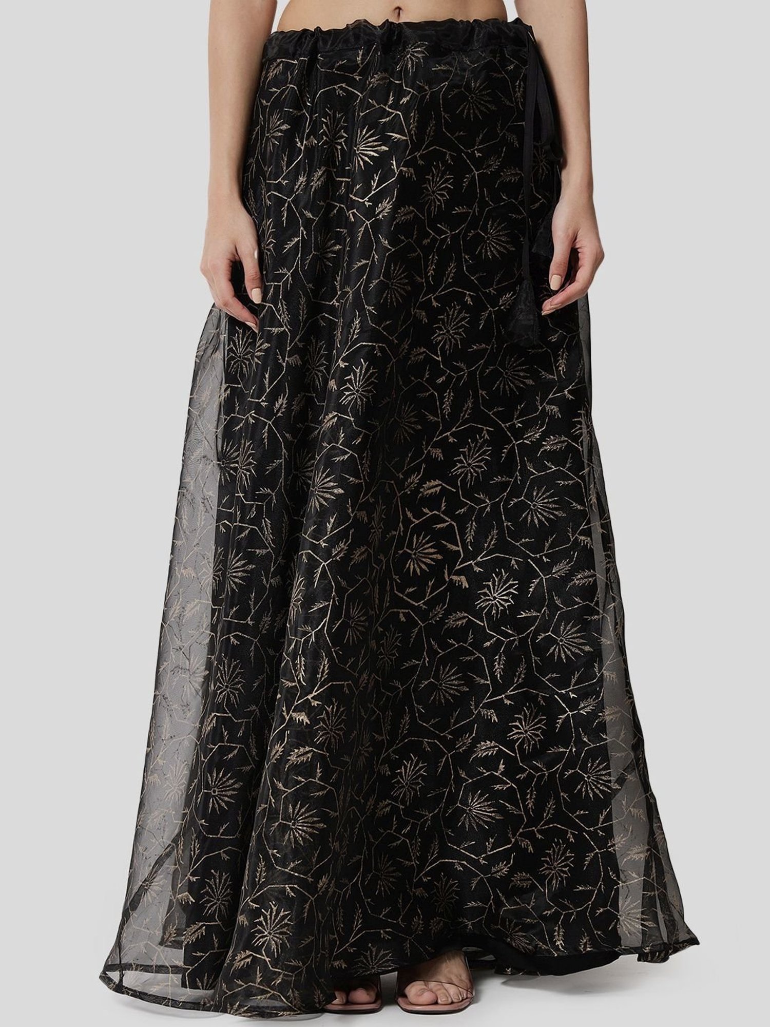 Studiorasa Black Printed Skirt