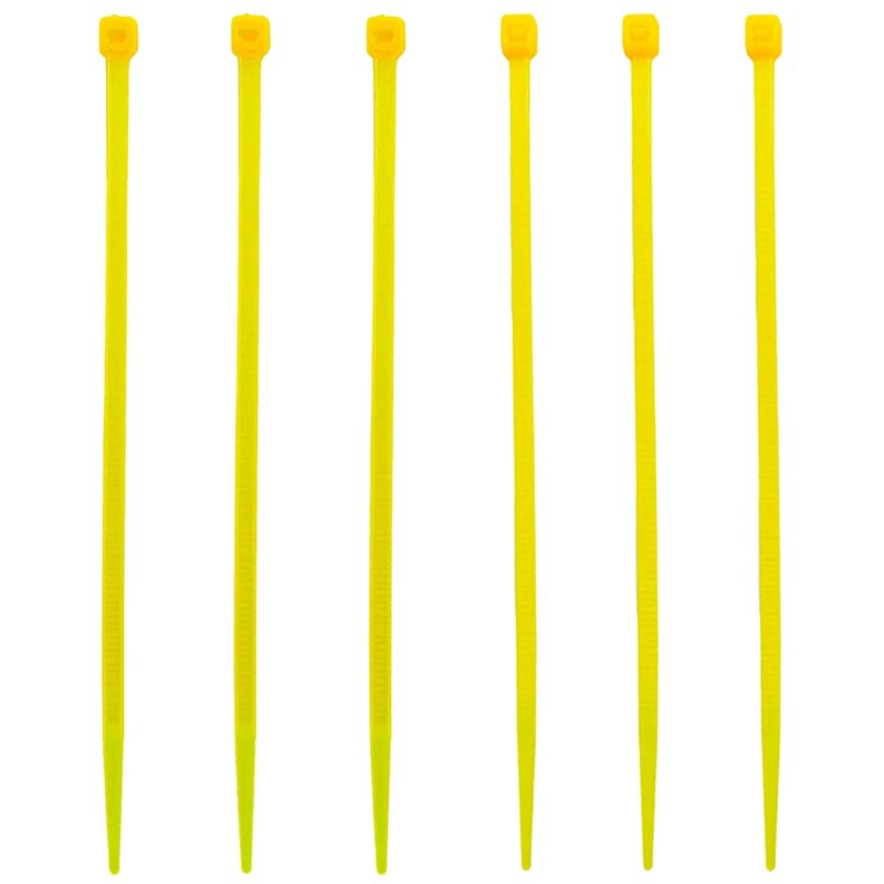 Inch Zip Ties, 300pcs Nylon Cable Ties YELLOW