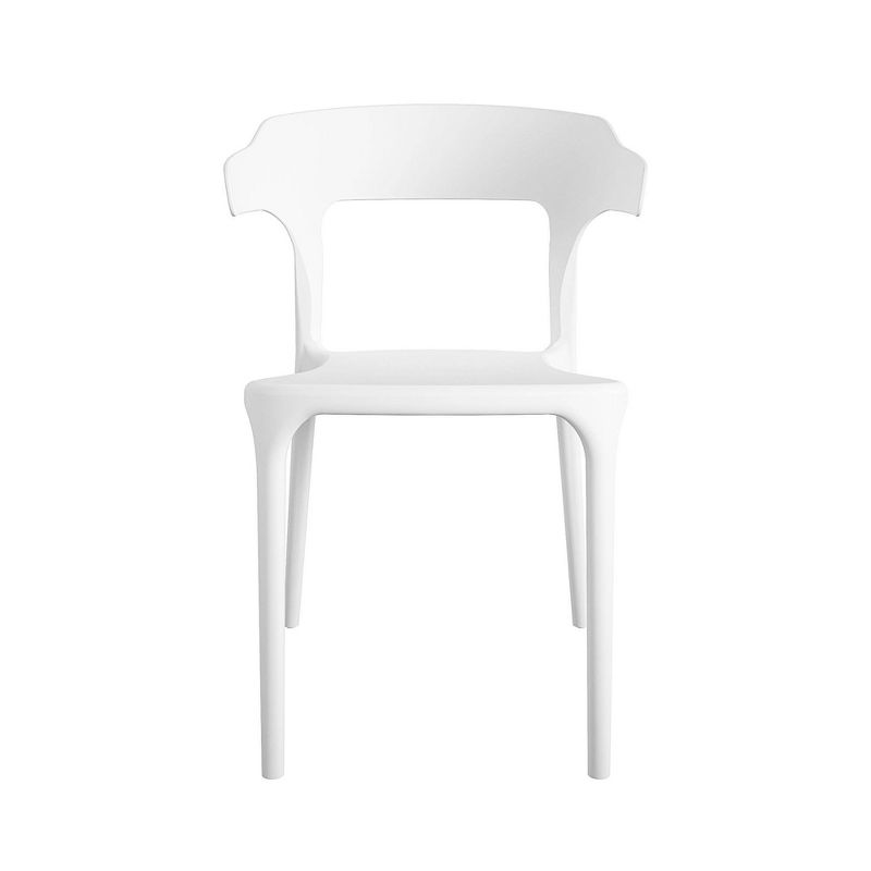 Felix 4pk Indoor/Outdoor Stacking Chairs - White - Novogratz