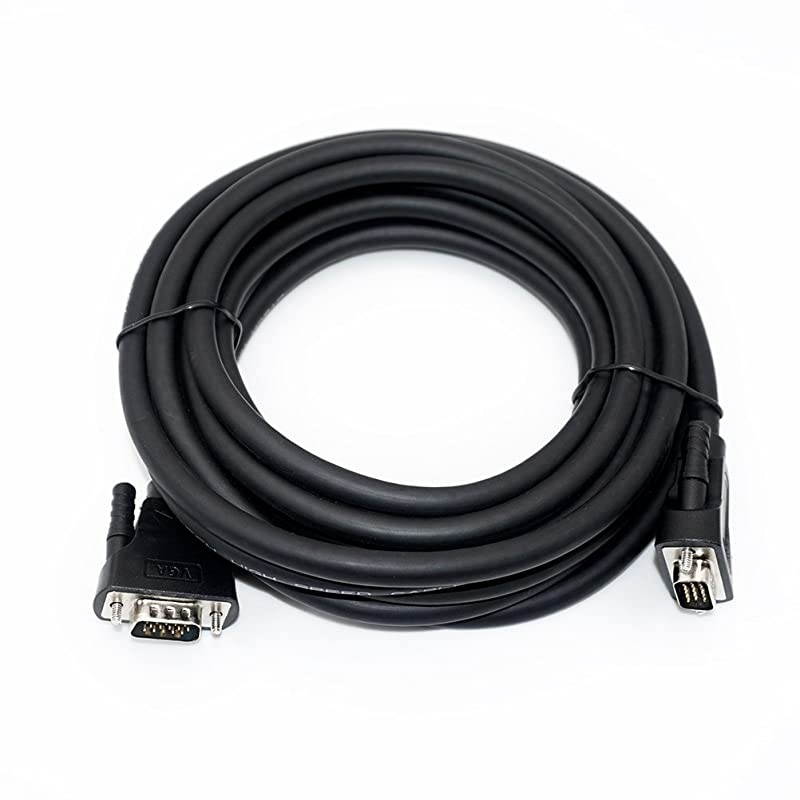 VGA Male to Male Cable 10 Feet Long PC Computer Monitor Cord 1080p High Resolution 3 Meter Black