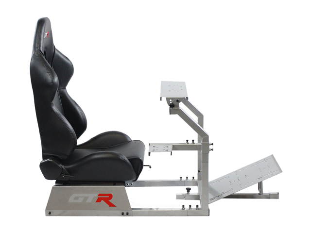 GTR Simulator Gta Model with Real Racing Seat, Driving Simulator Cockpit Gaming Chair with Gear Shifter Mount