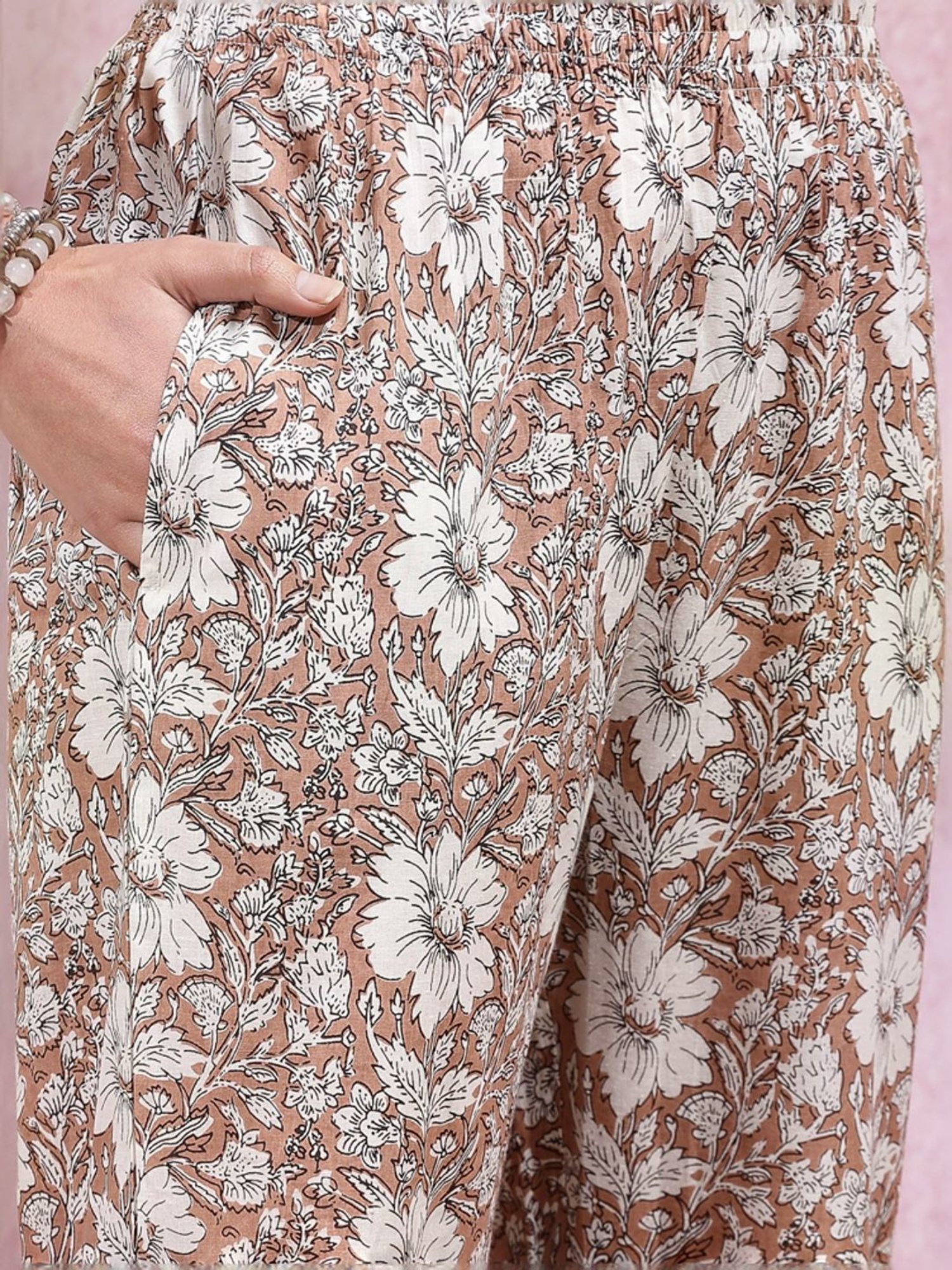 Melon by PlusS Blue Printed Shirt Pant Set