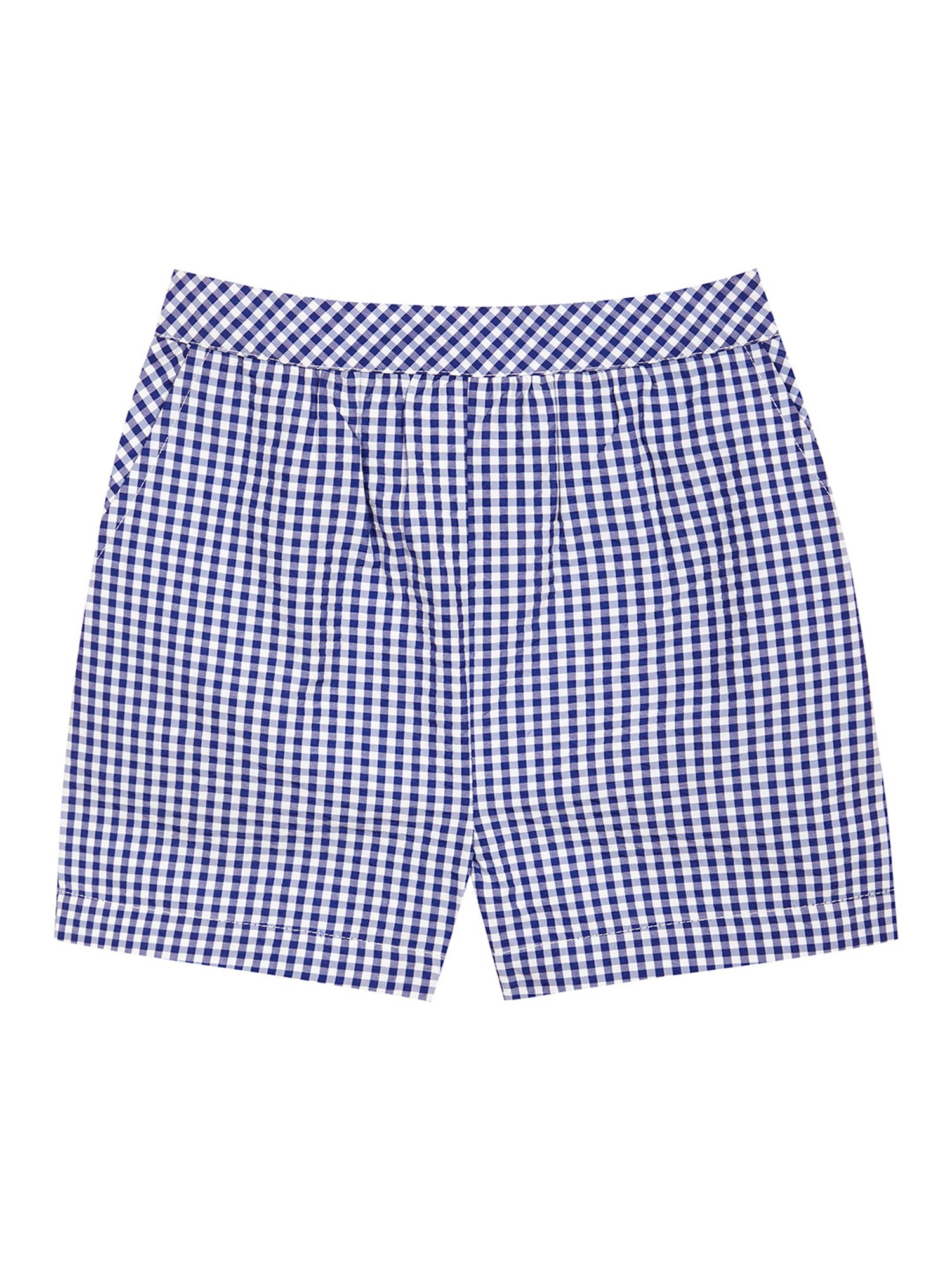 Budding Bees Kids White & Blue Self Design Top with Shorts