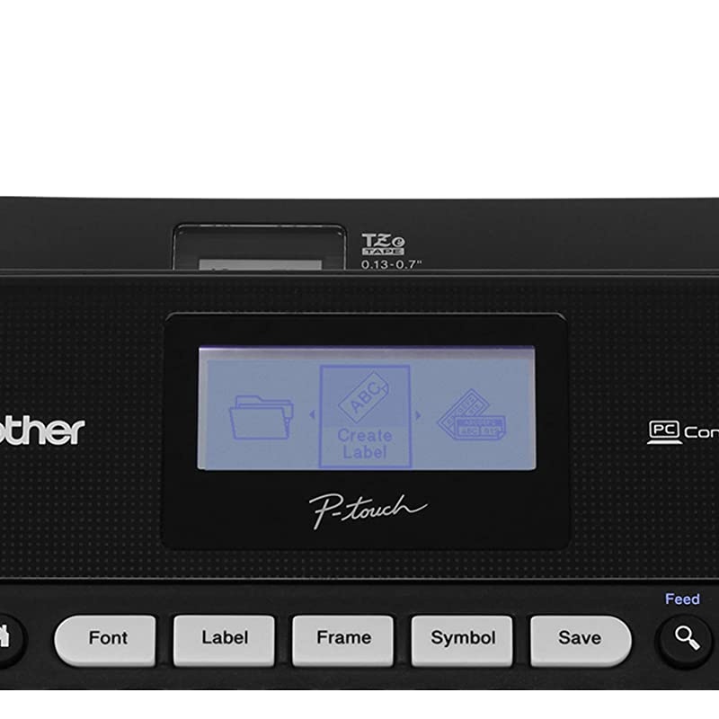 P-touch, PTD450, PC-Connectable Label Maker, Split-Back Tapes, 7 Font Sizes, One-Touch Keys, Black