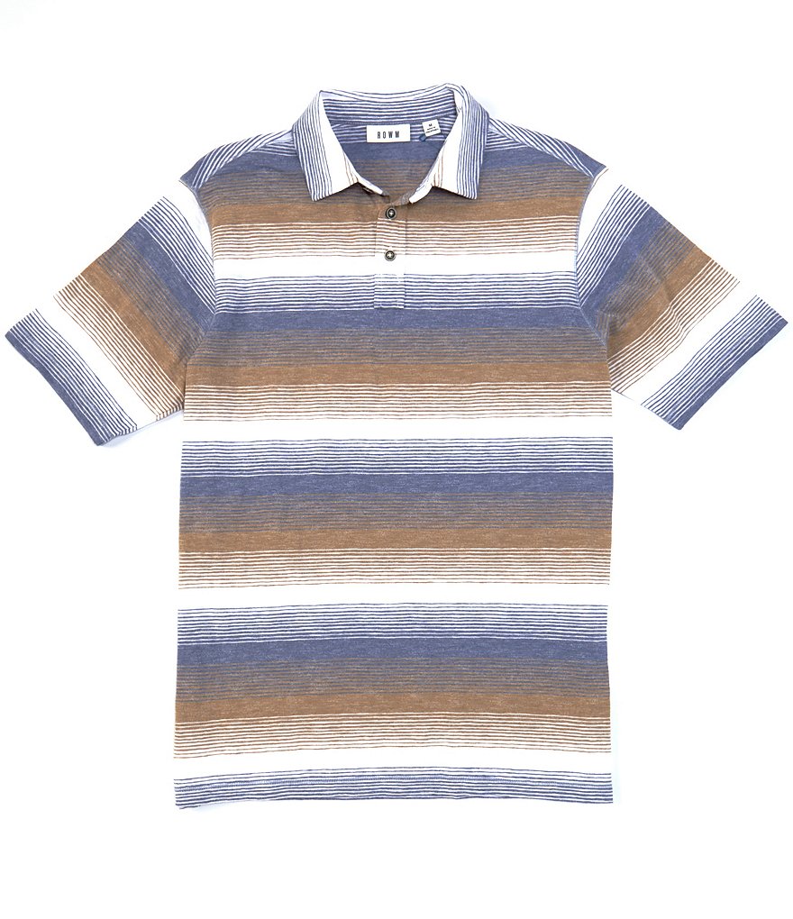 Rowm Short Sleeve Stripe Polo