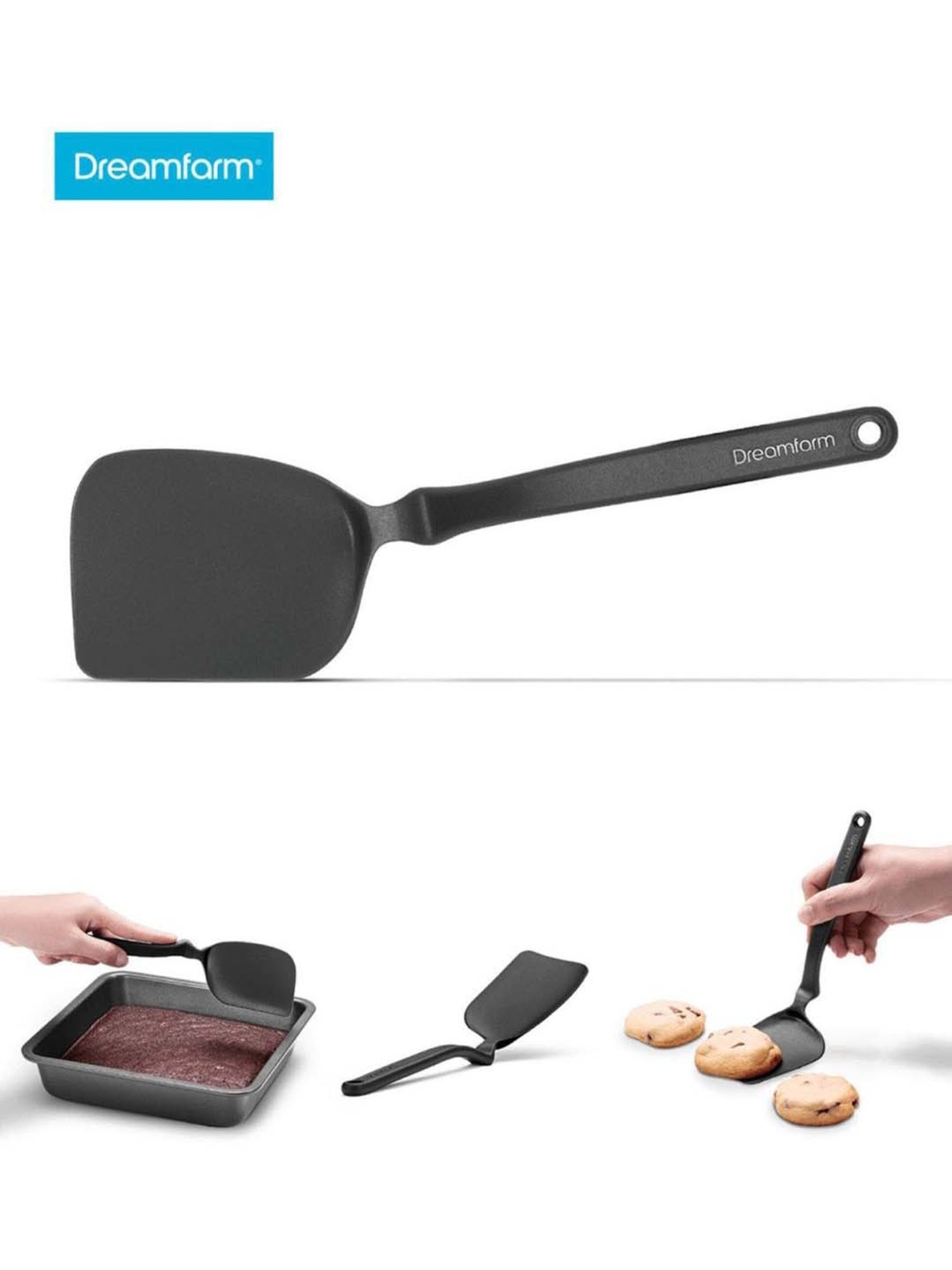 Bergner Black Nylon Soup Ladle - Set of 1