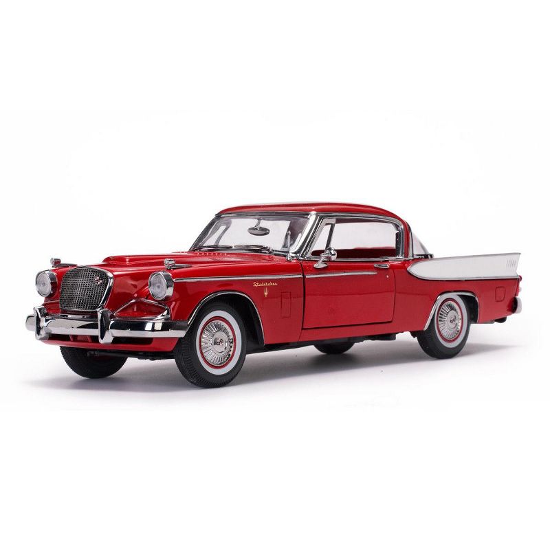 1957 Studebaker Golden Hawk Apache Red 1/18 Diecast Model Car by Sunstar