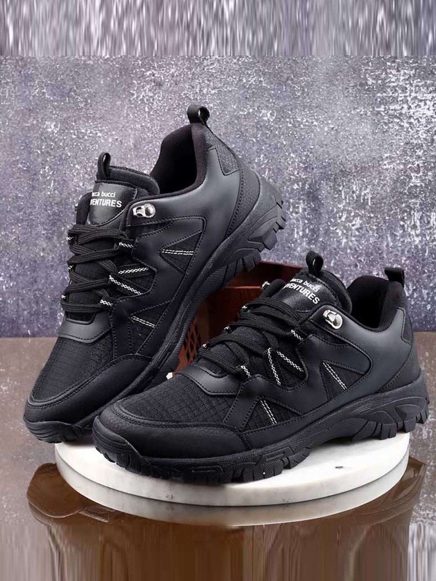 Bacca Bucci Men's ATLAS Black Outdoor Shoes