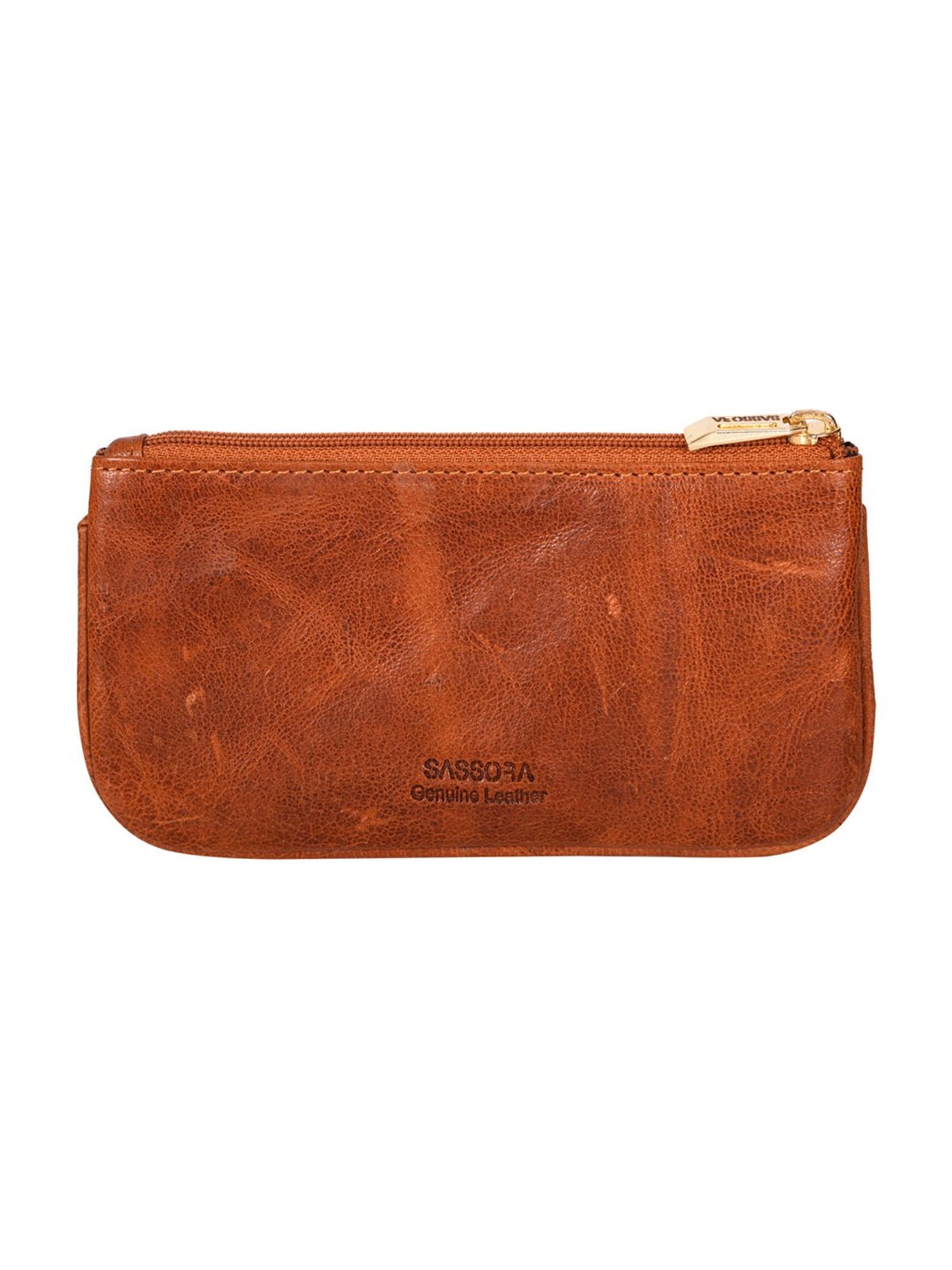 SASSORA Green MAYA Small Leather Car Key Case Pouch