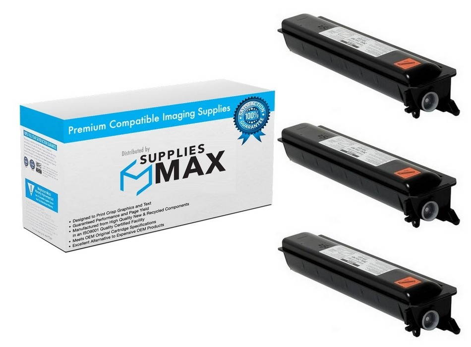 SuppliesMAX Compatible Replacement for Toshiba e-STUDIO 205L/255SE/305SE/455 Toner Cartridge (3/PK-30000 Page Yield) (T-4530_3PK)