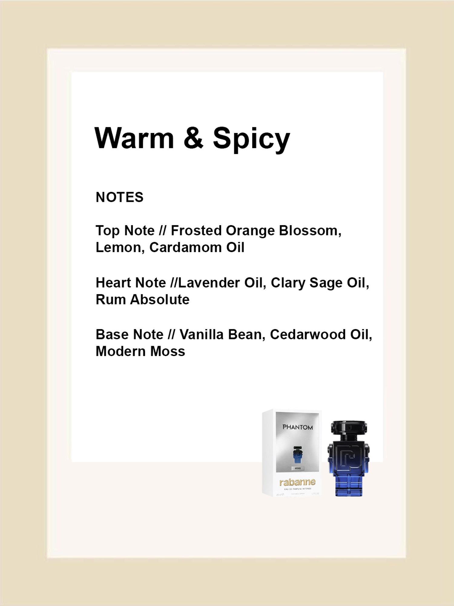 Rabanne  Phantom Intense Eau de Parfum for Men - 50 ml