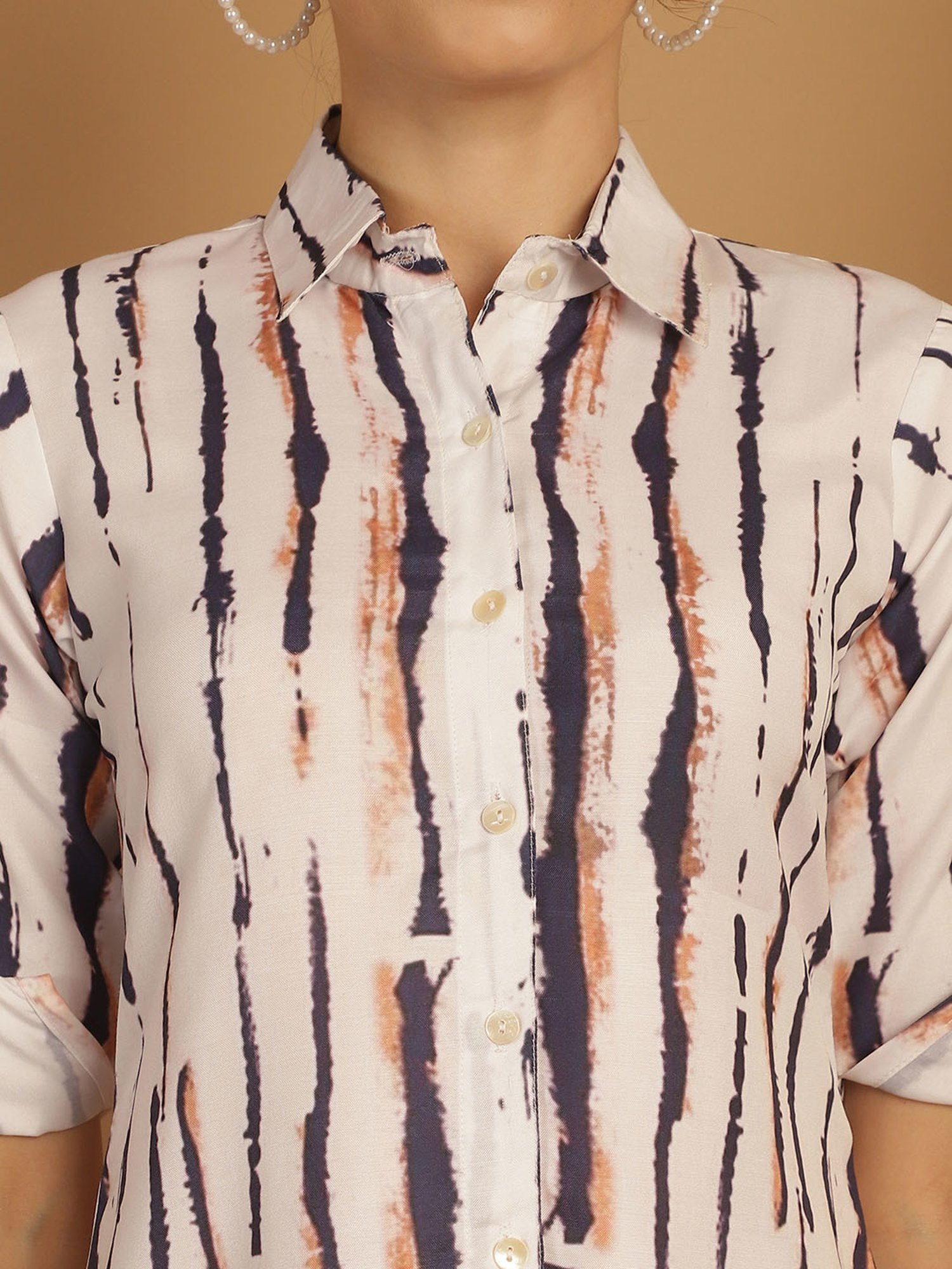 Indian Needle White Kurta Pant Set