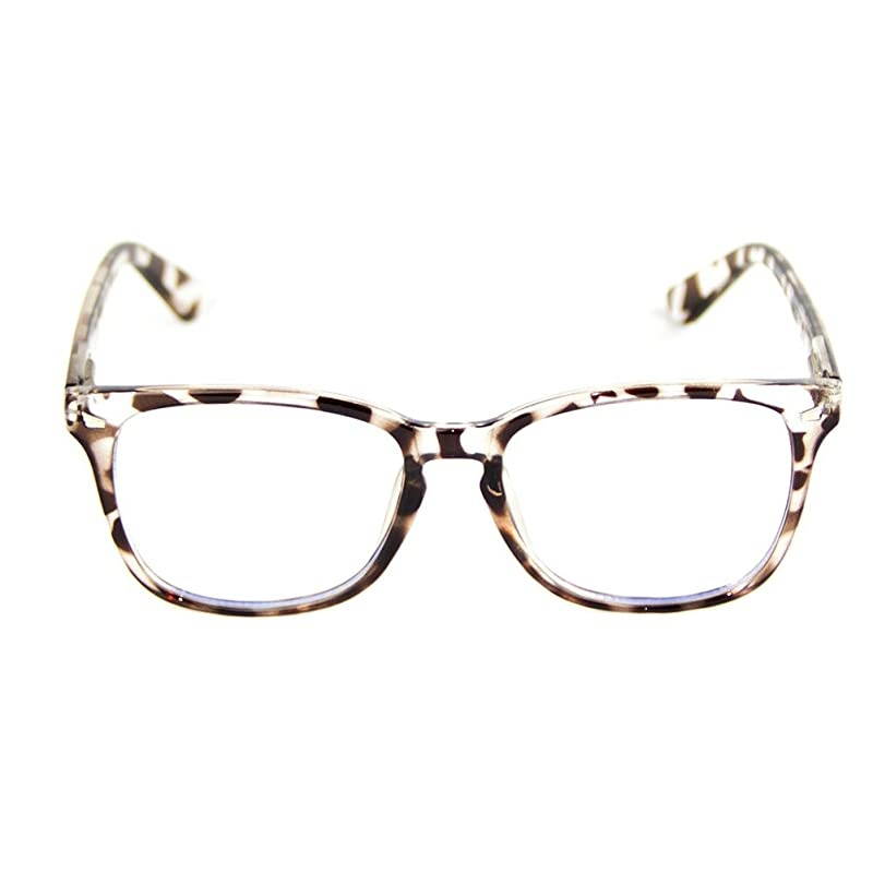 Blue Light Blocking Computer Glasses Retro Clear Lens Eyeglasses Frame