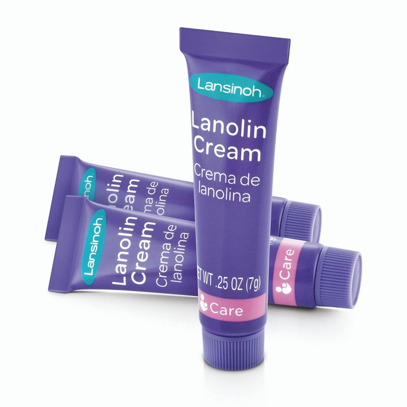Lansinoh Lanolin Nipple Cream for Nursing - 3 Mini Tubes/0.25oz Each