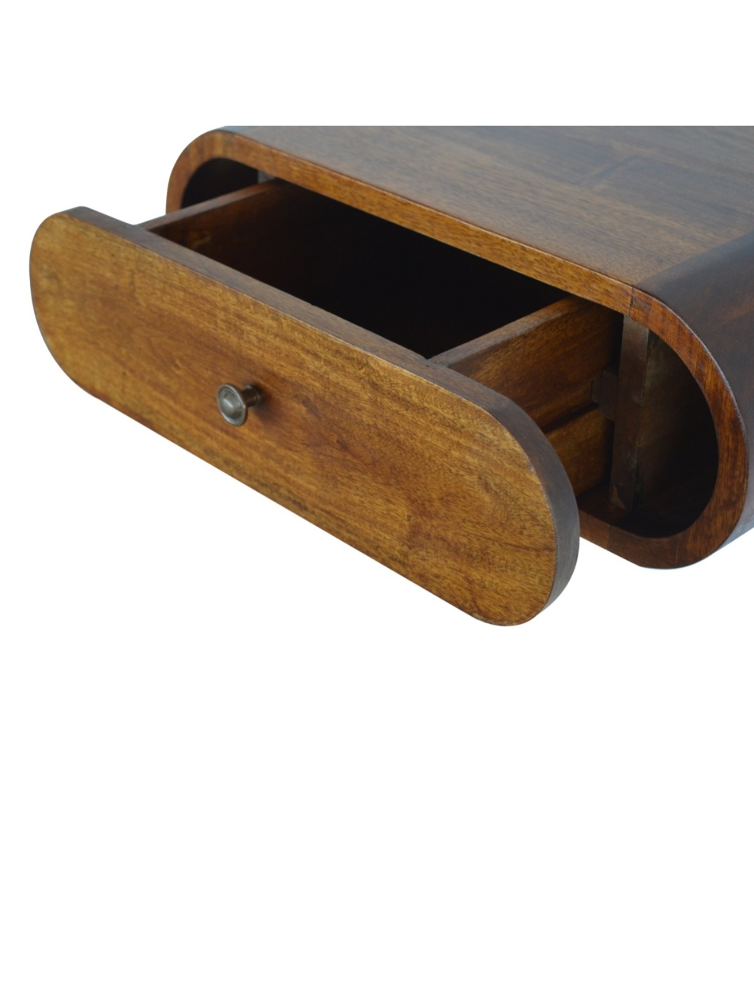 Sleepyhead Ally Teak Brown Sheesham Wood Bedside Table