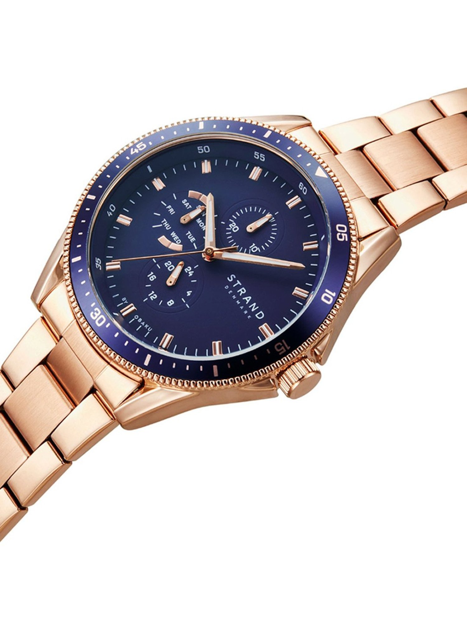 STRAND by Obaku S745GMVLSV Bay Lapis Multifunction Watch for Men